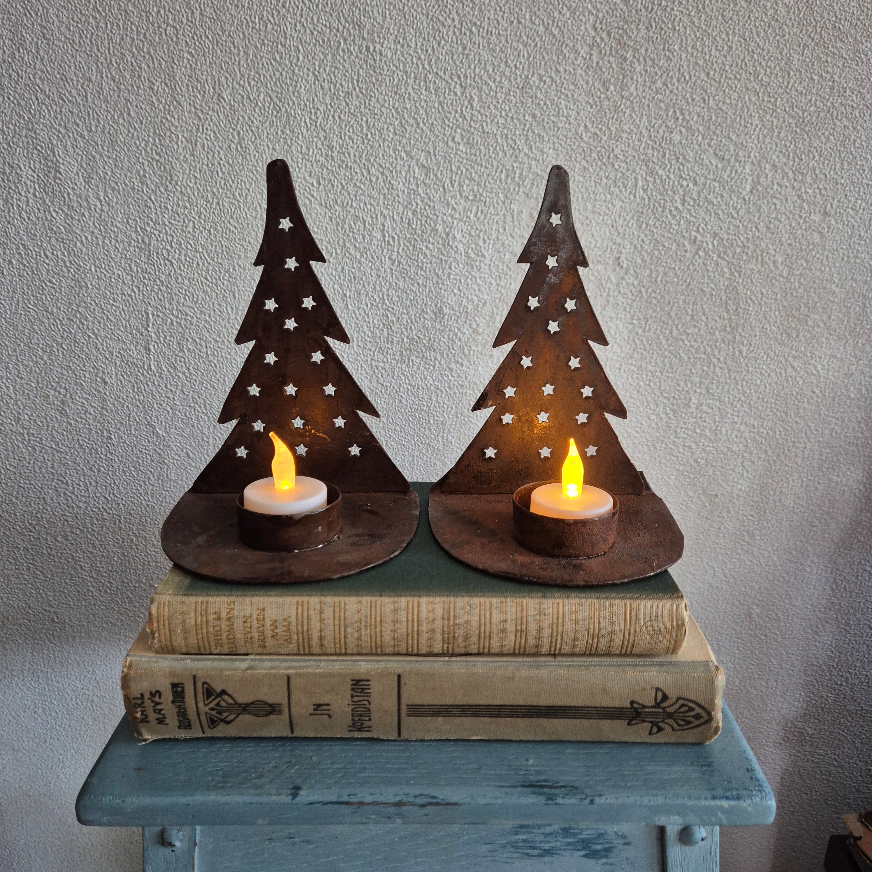 Vintage metalen boekensteunen