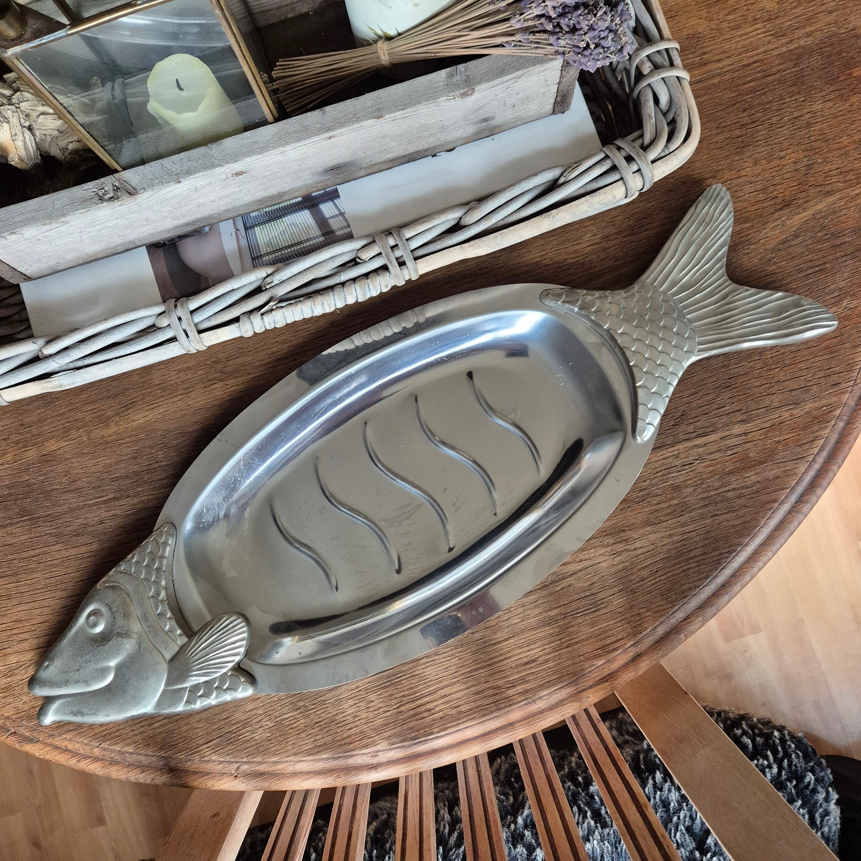 Vintage Jaren 70' Rvs schaal