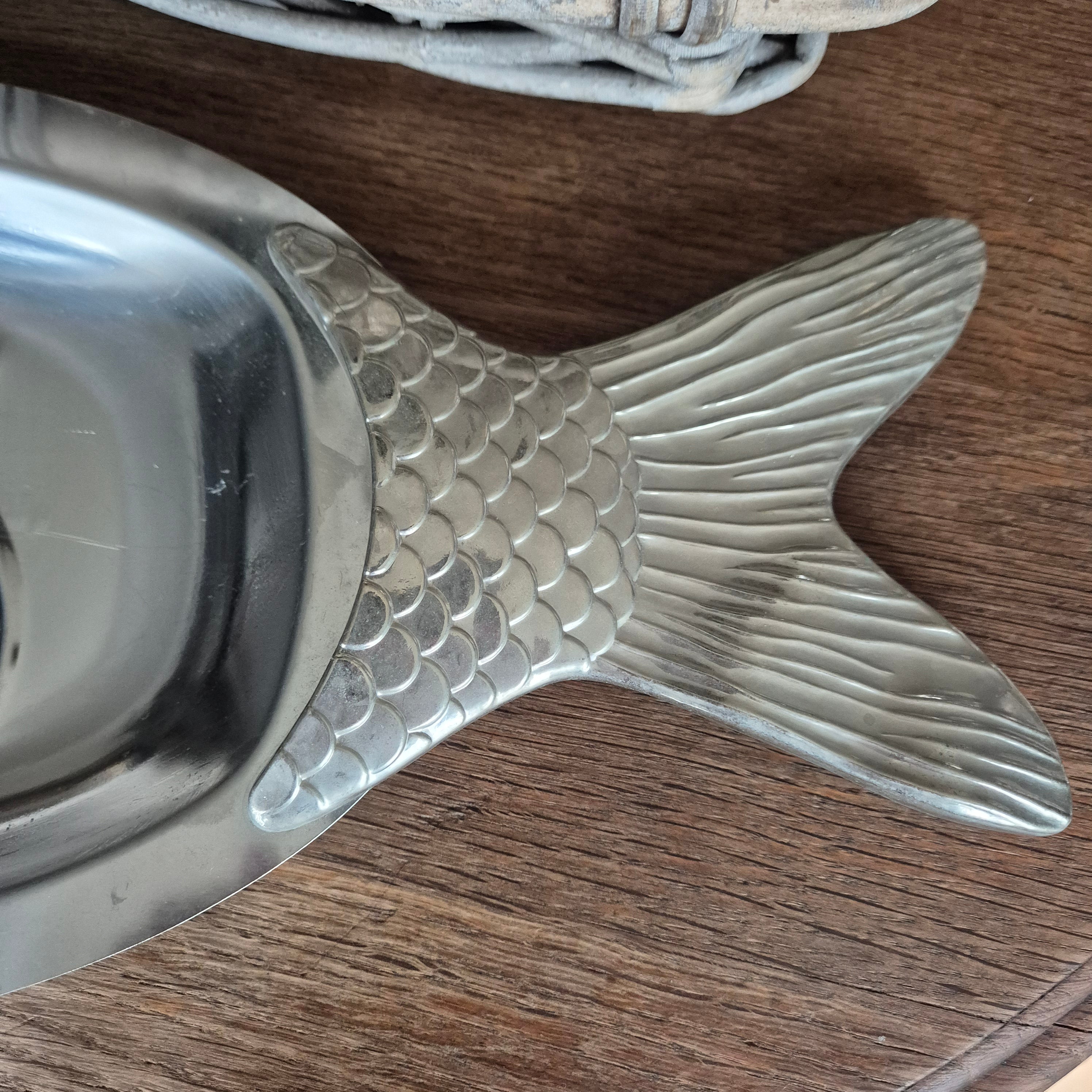 Vintage Jaren 70' Rvs schaal