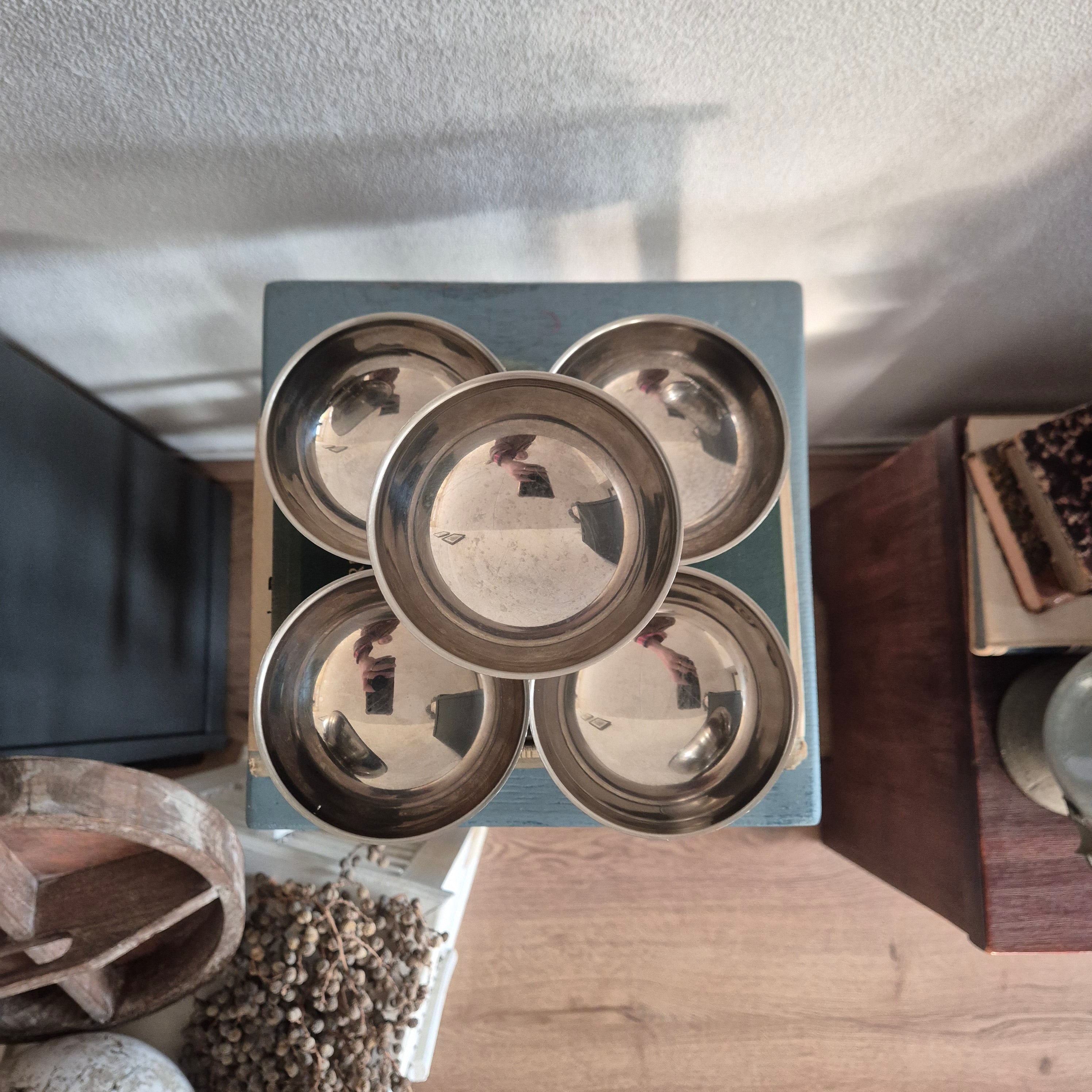 Vintage stainless steel ijscoupes