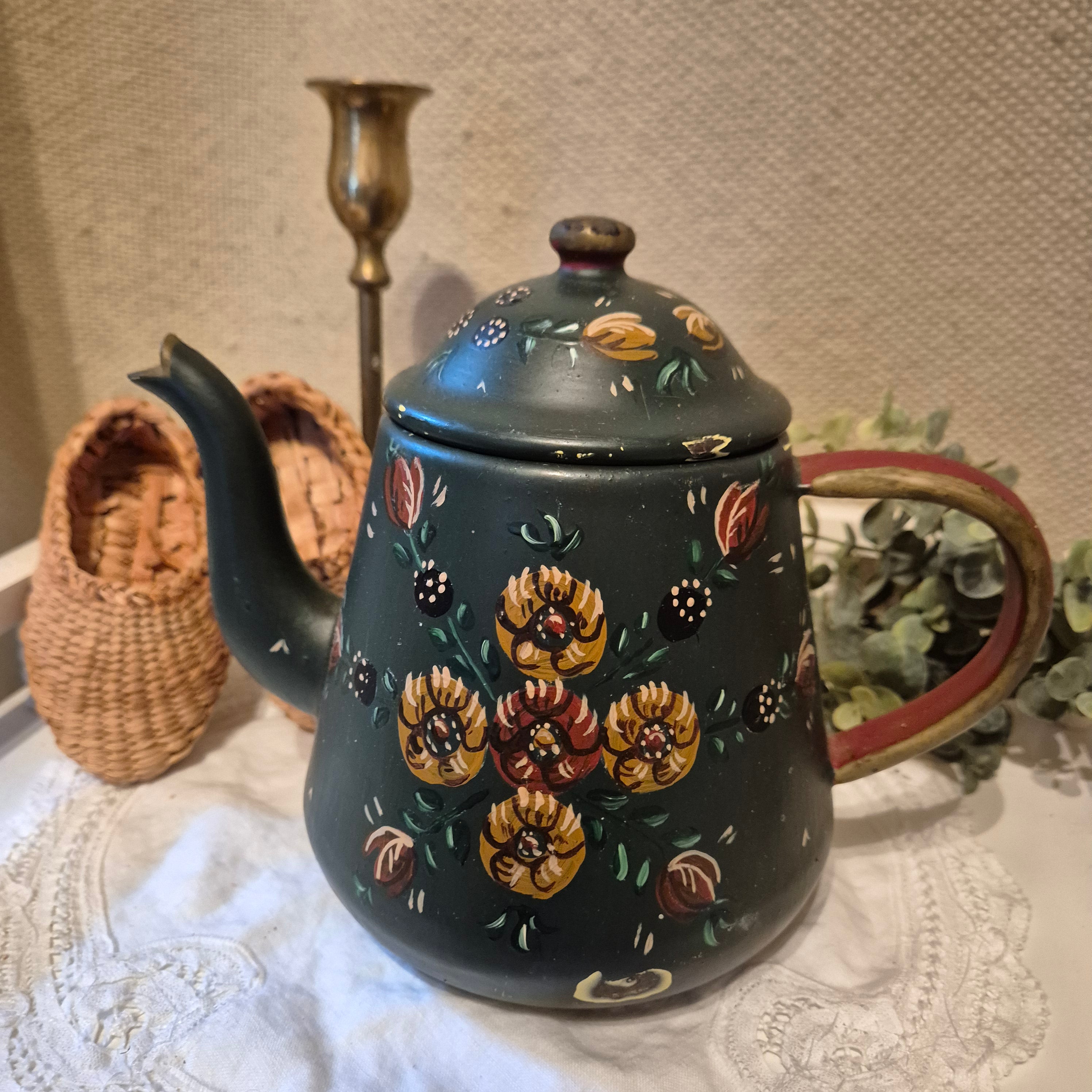 Vintage emaile theekan