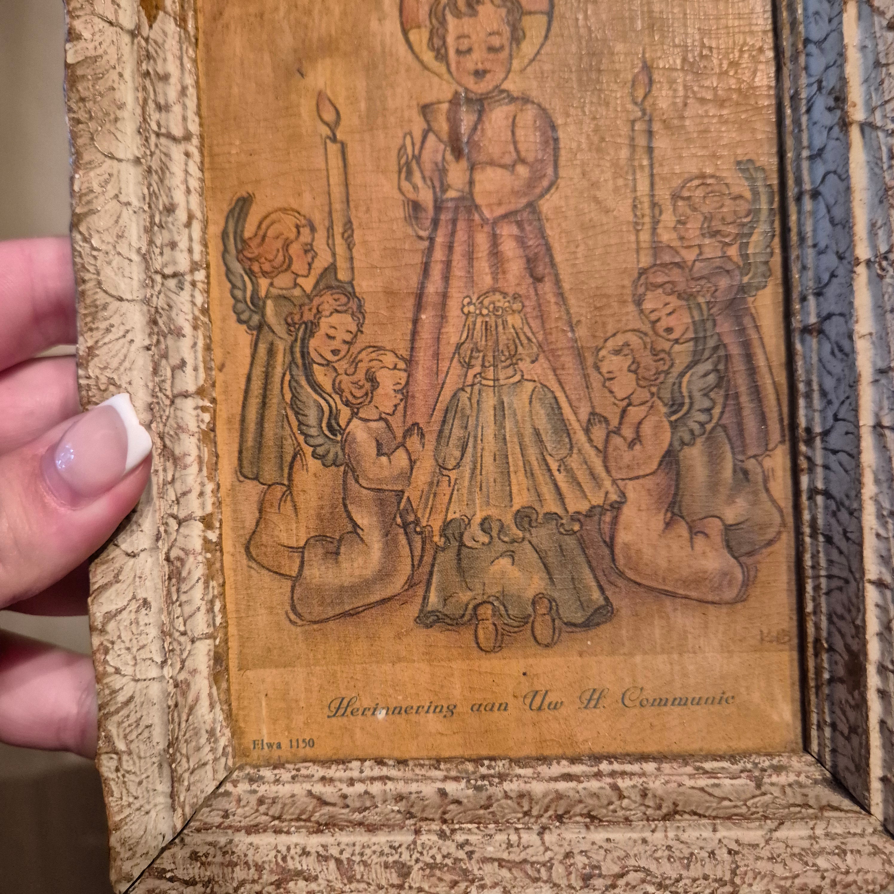 Vintage religieus prentje
