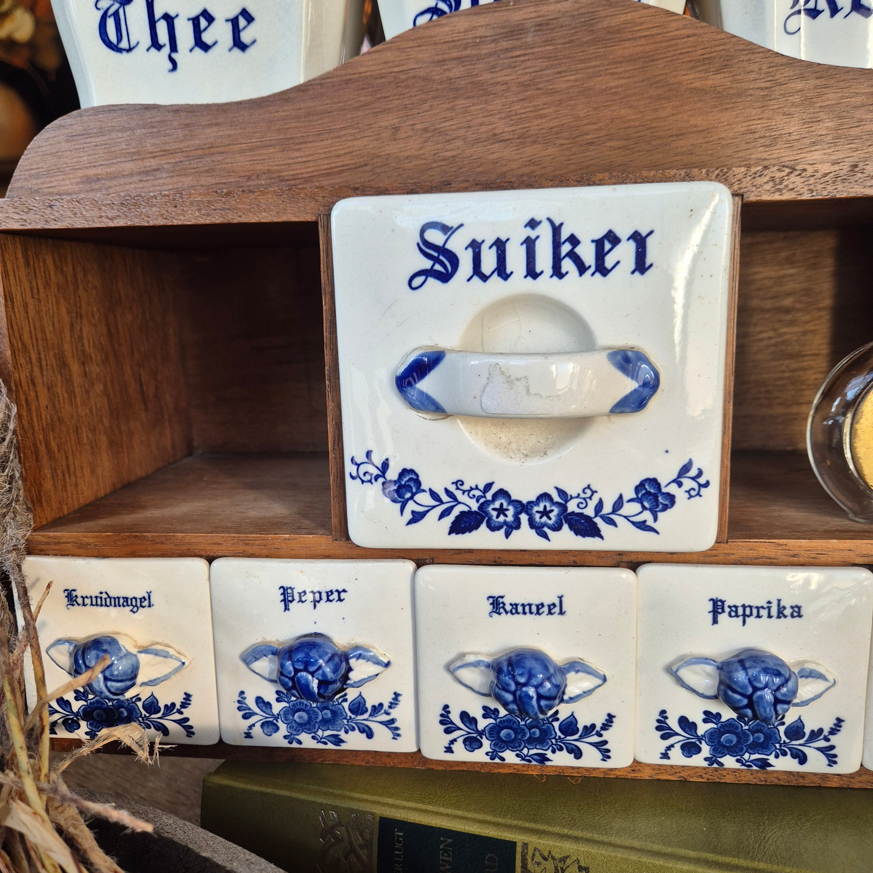 Vintage Brocante kruidenkastje