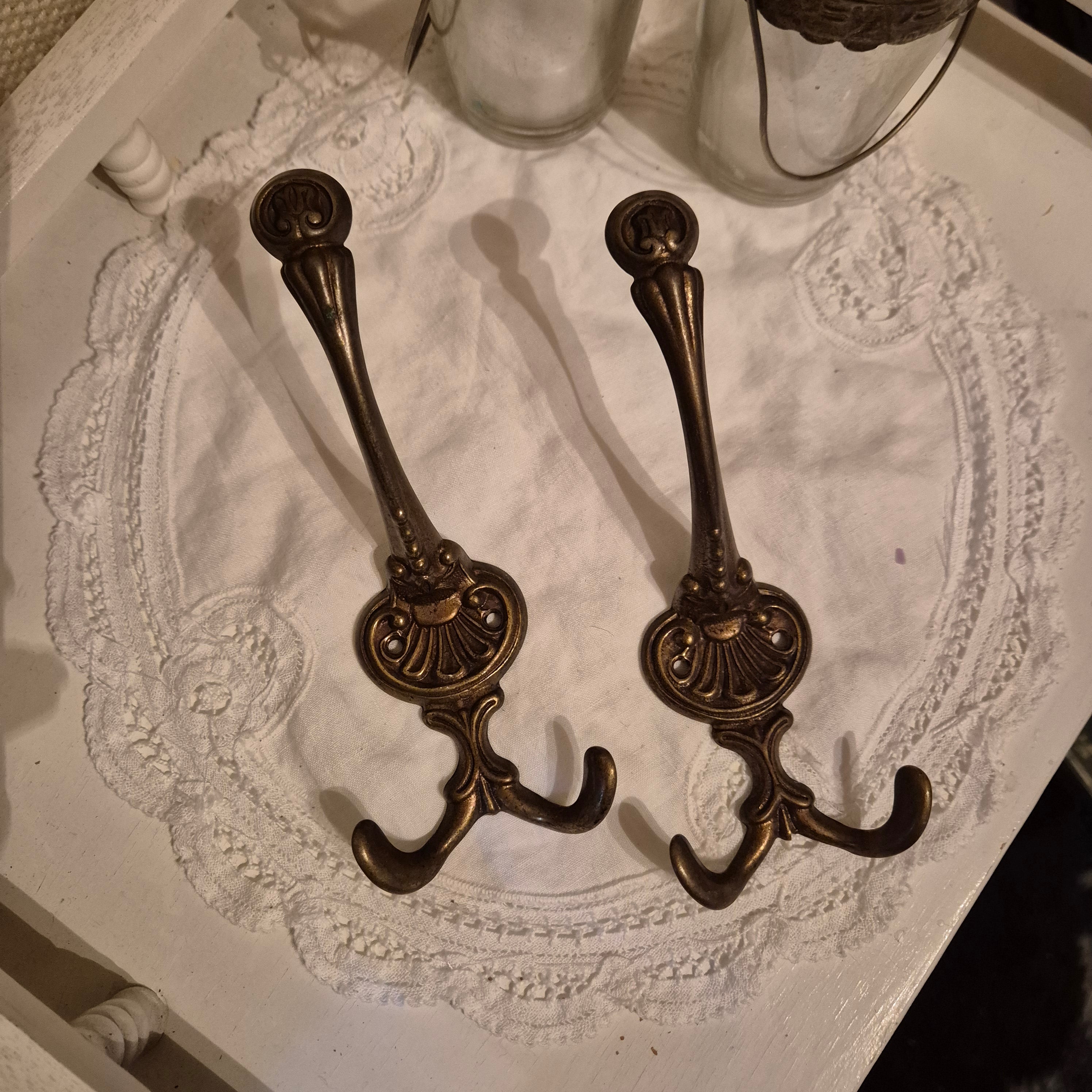 Vintage messing haken