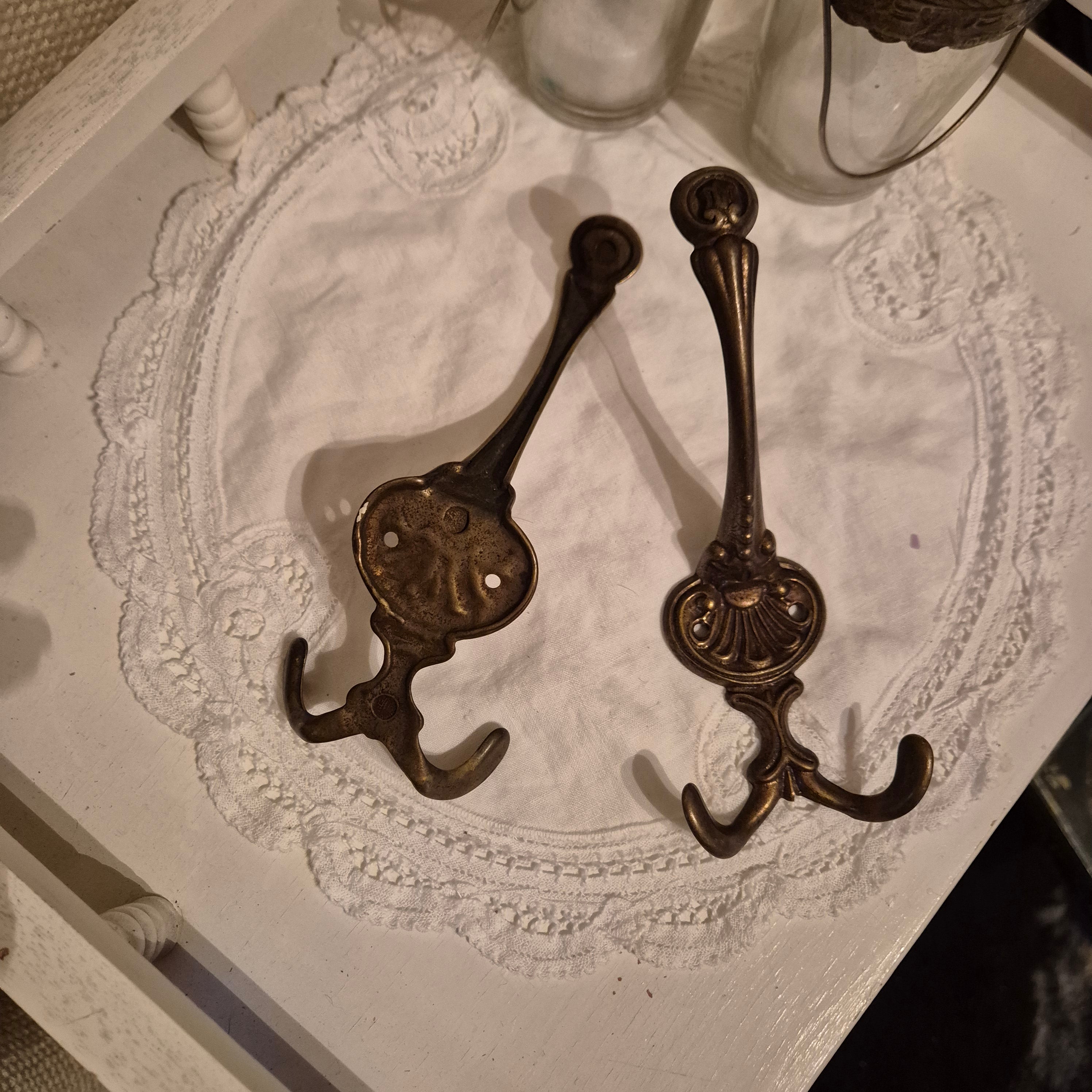 Vintage messing haken