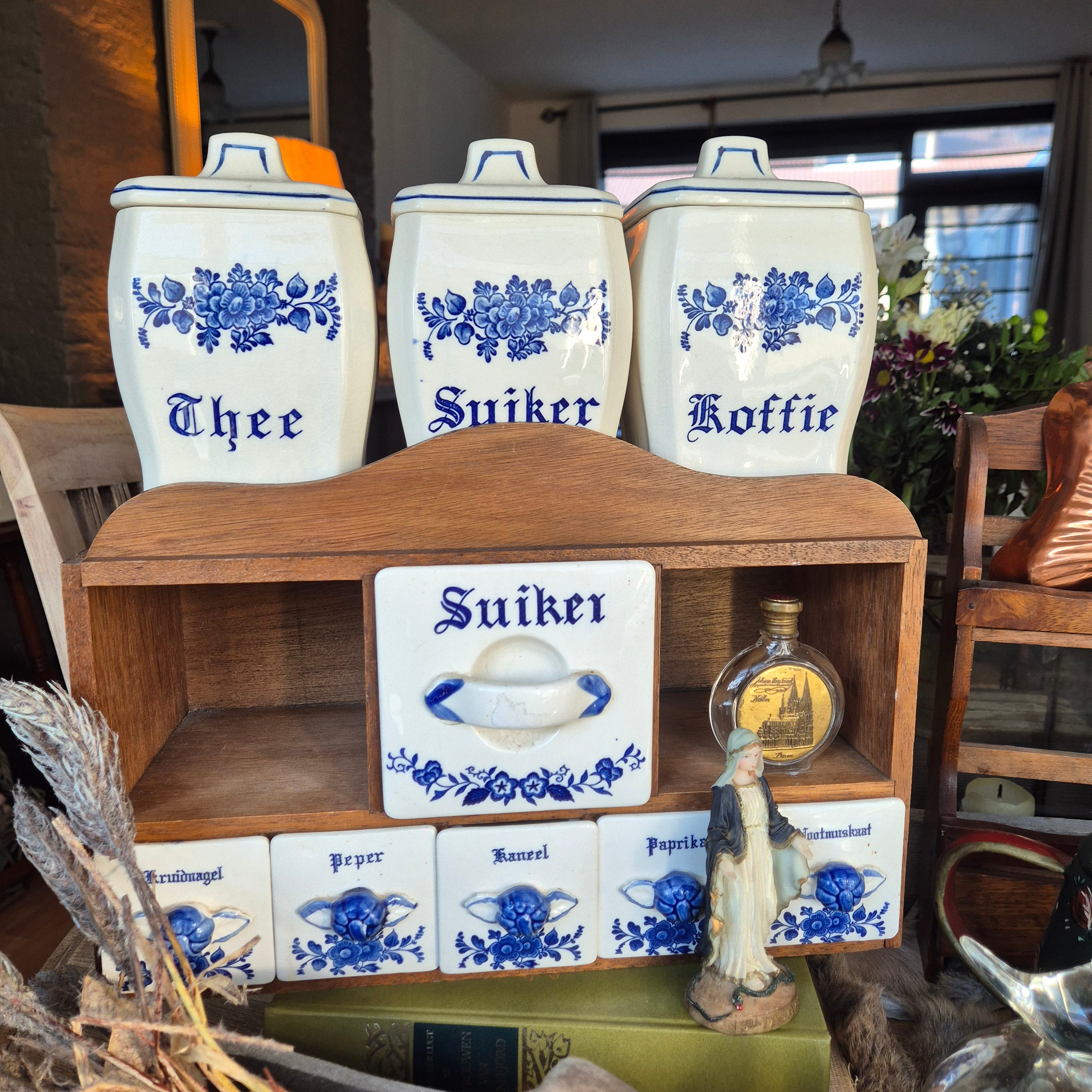 Vintage Brocante kruidenkastje