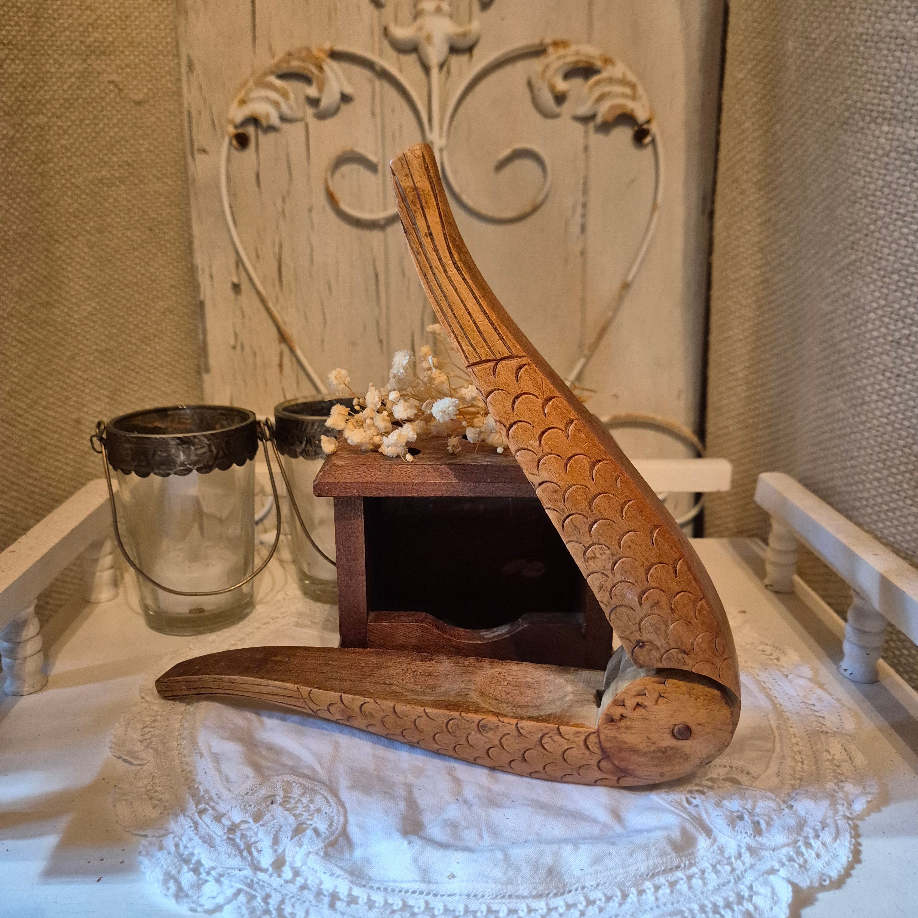Vintage houten notenkraker