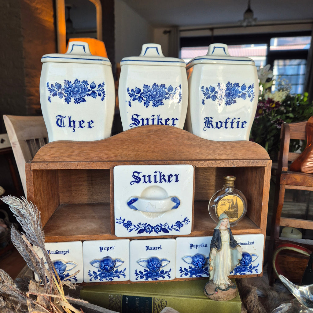 Vintage Brocante kruidenkastje