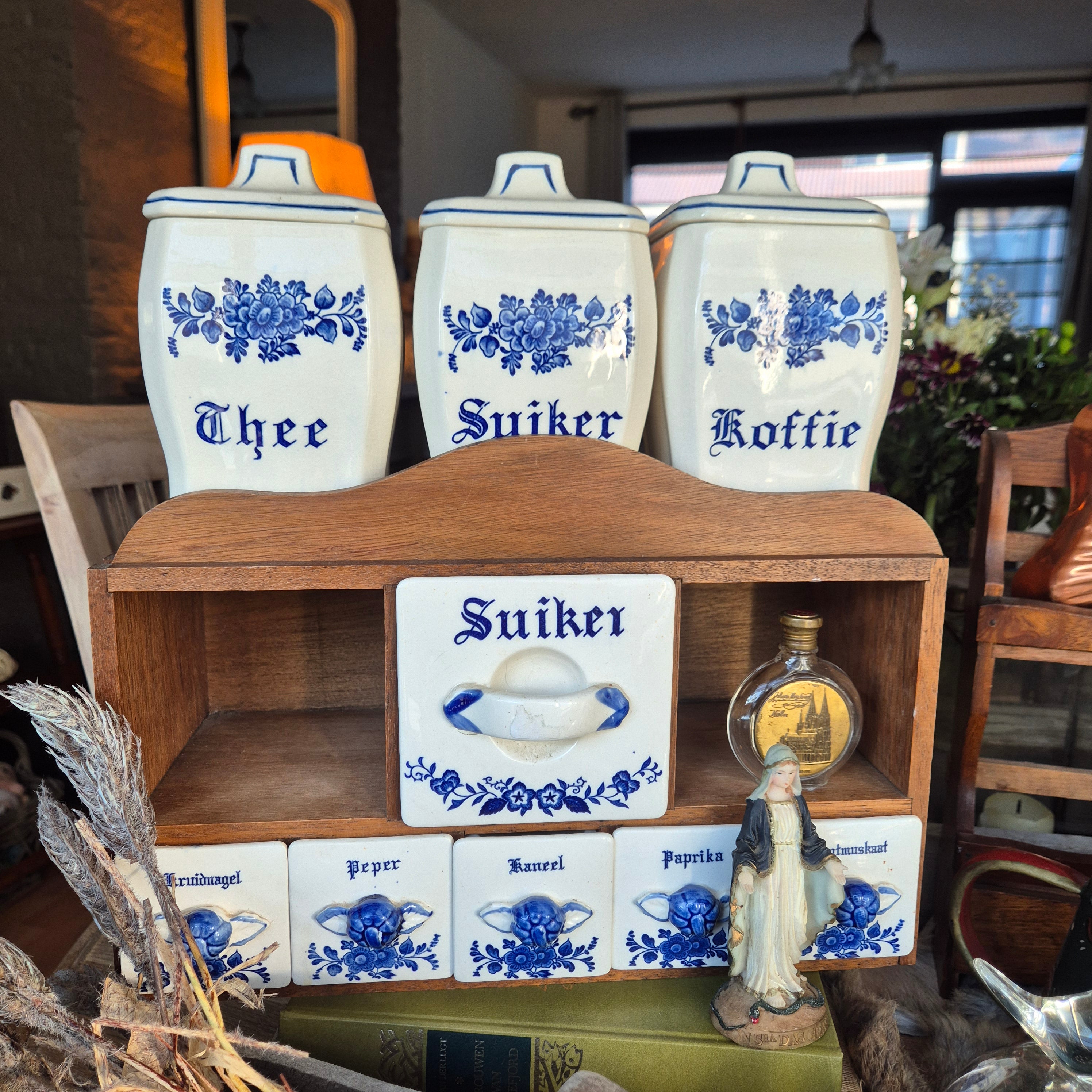 Vintage Brocante kruidenkastje
