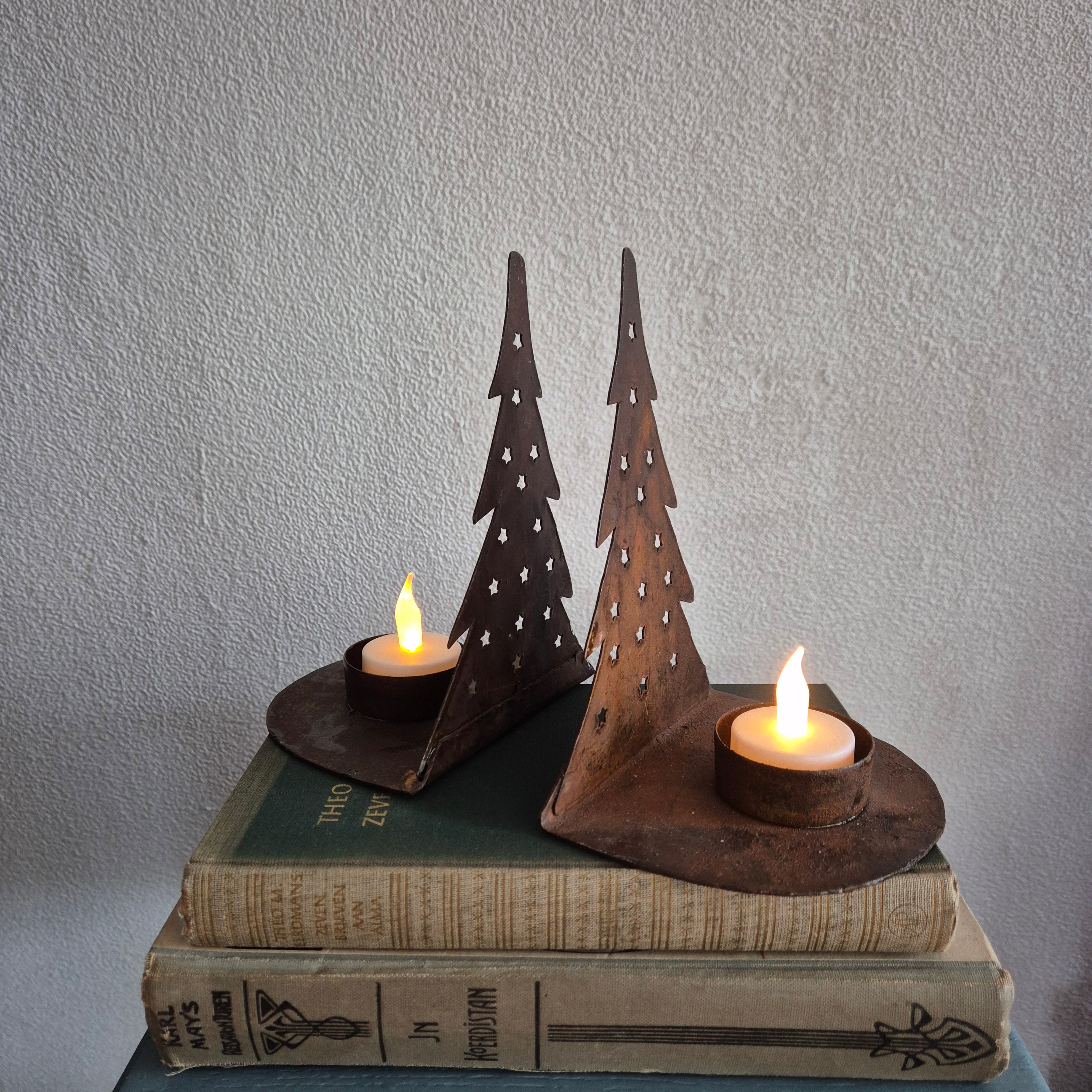 Vintage metalen boekensteunen