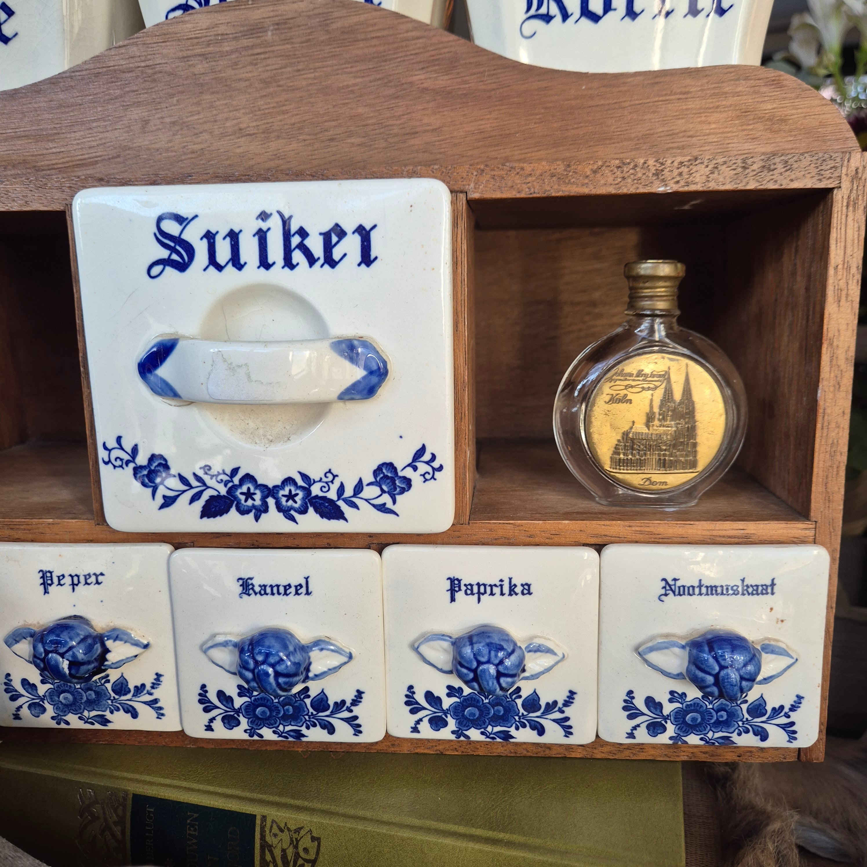 Vintage Brocante kruidenkastje