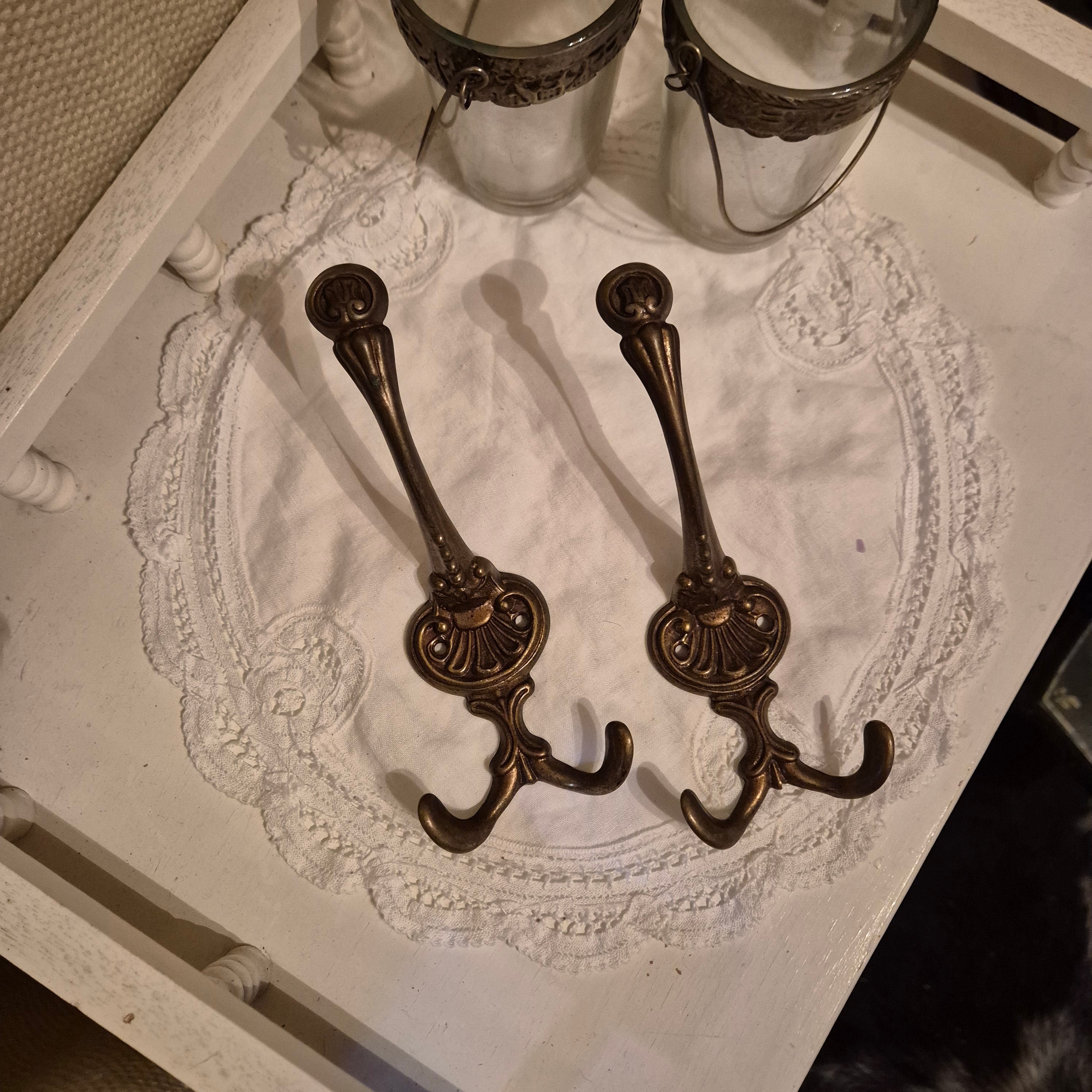 Vintage messing haken