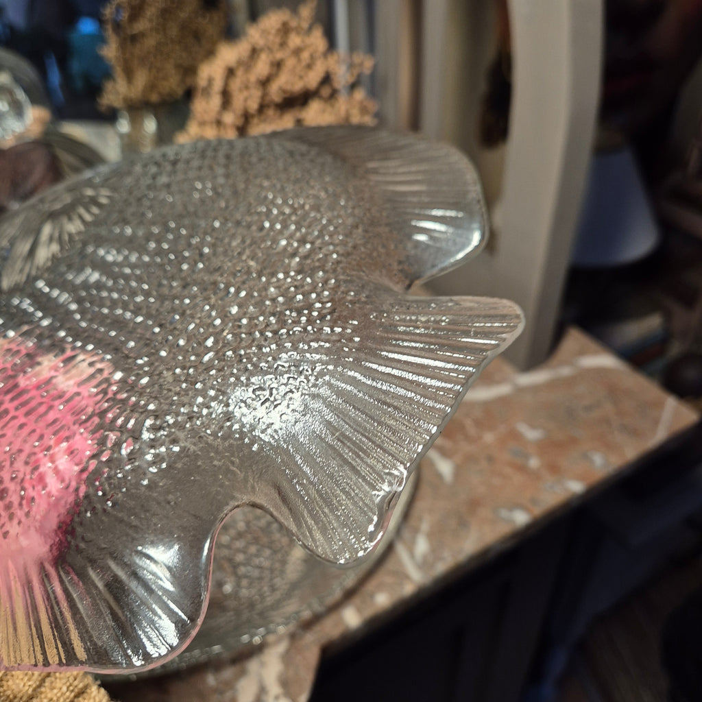 Vintage borden vis van glas