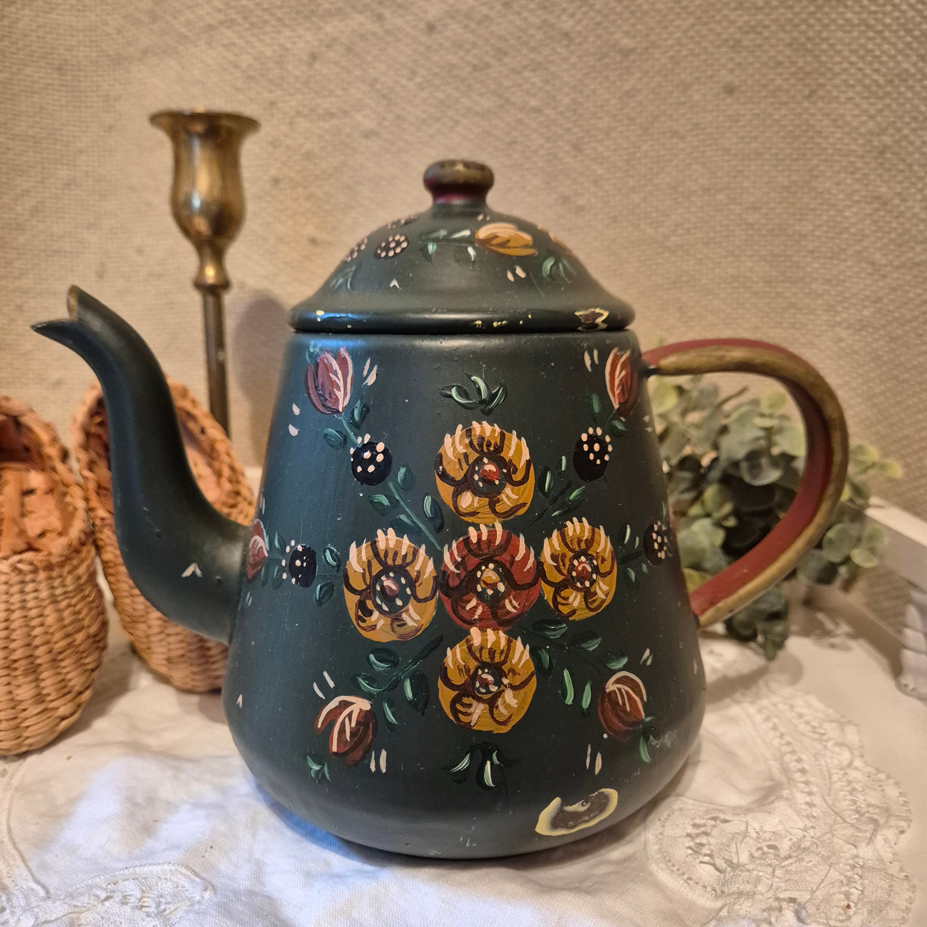 Vintage emaile theekan