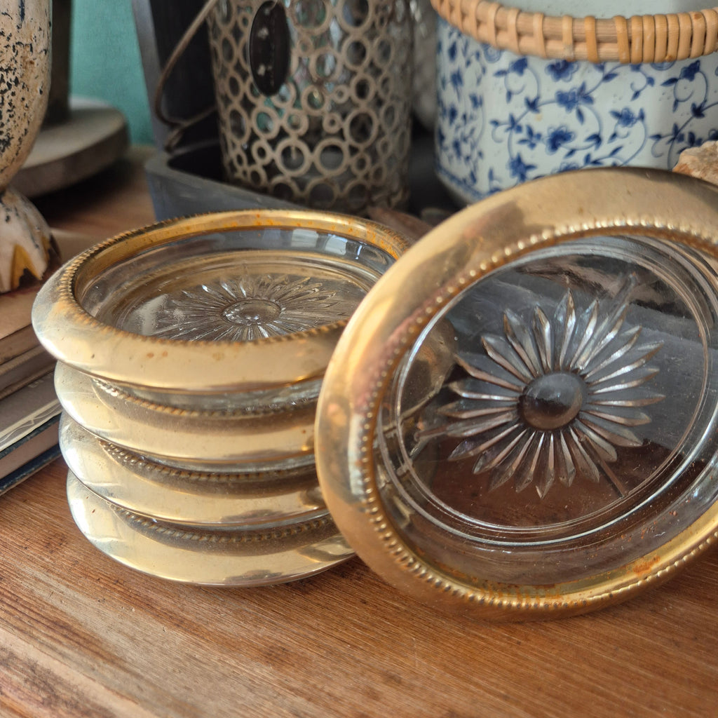 Vintage set Italiaanse jaren 70' onderzetters