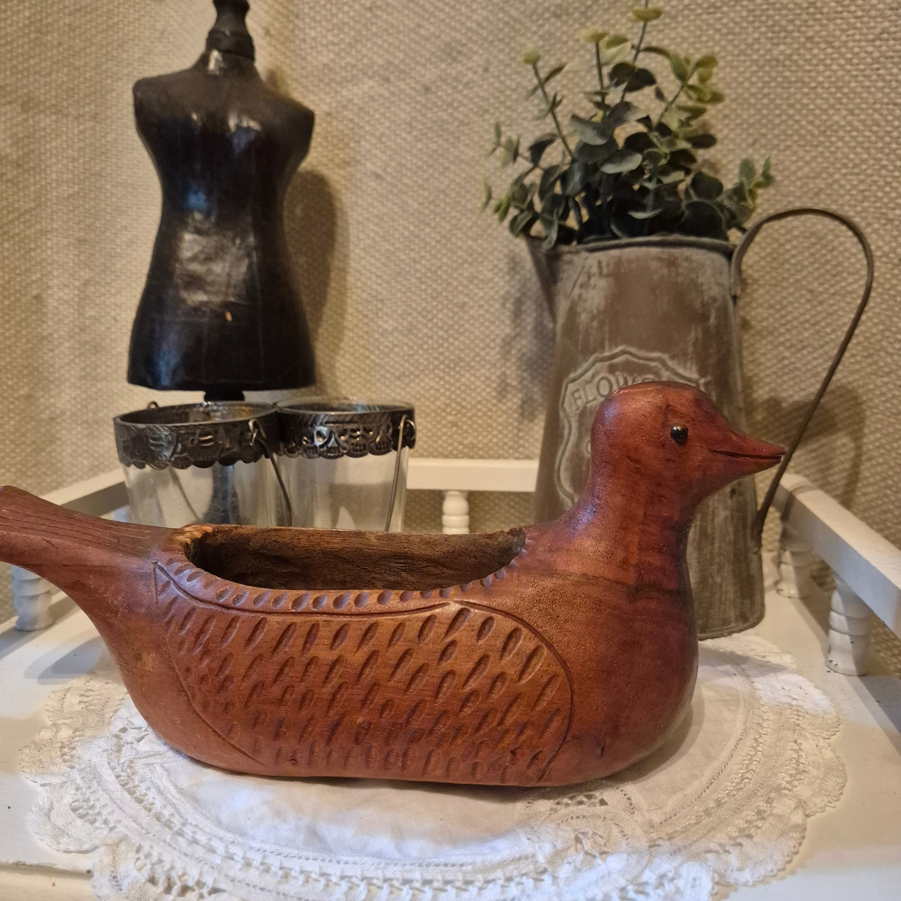 Landelijke stijl houten eend