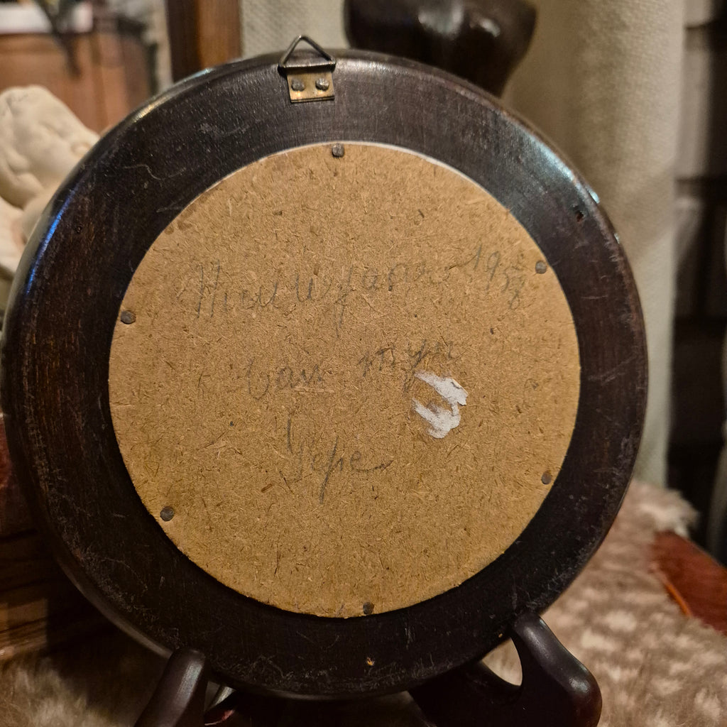 Vintage houten lijstje met prent