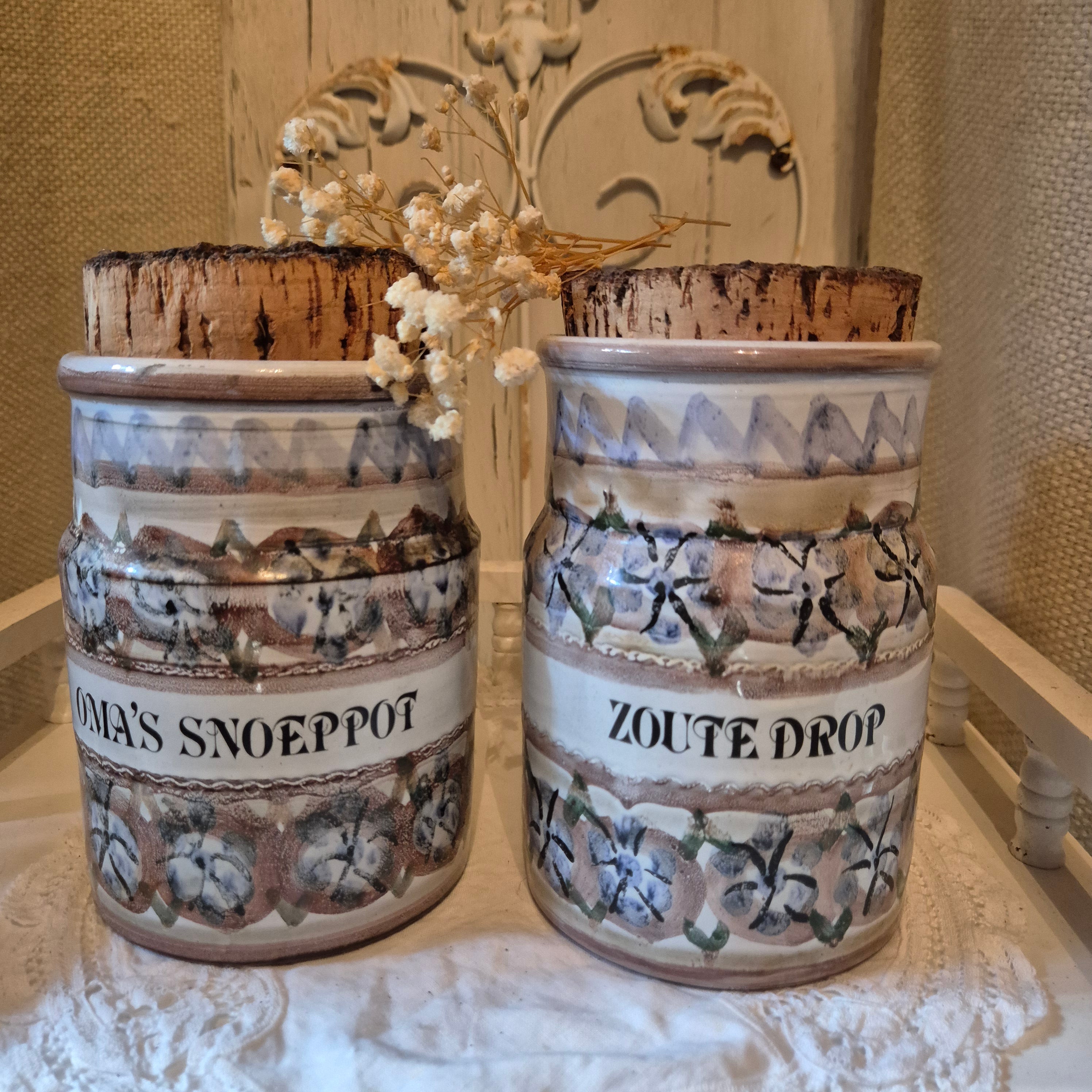 Vintage voorraadpotten
