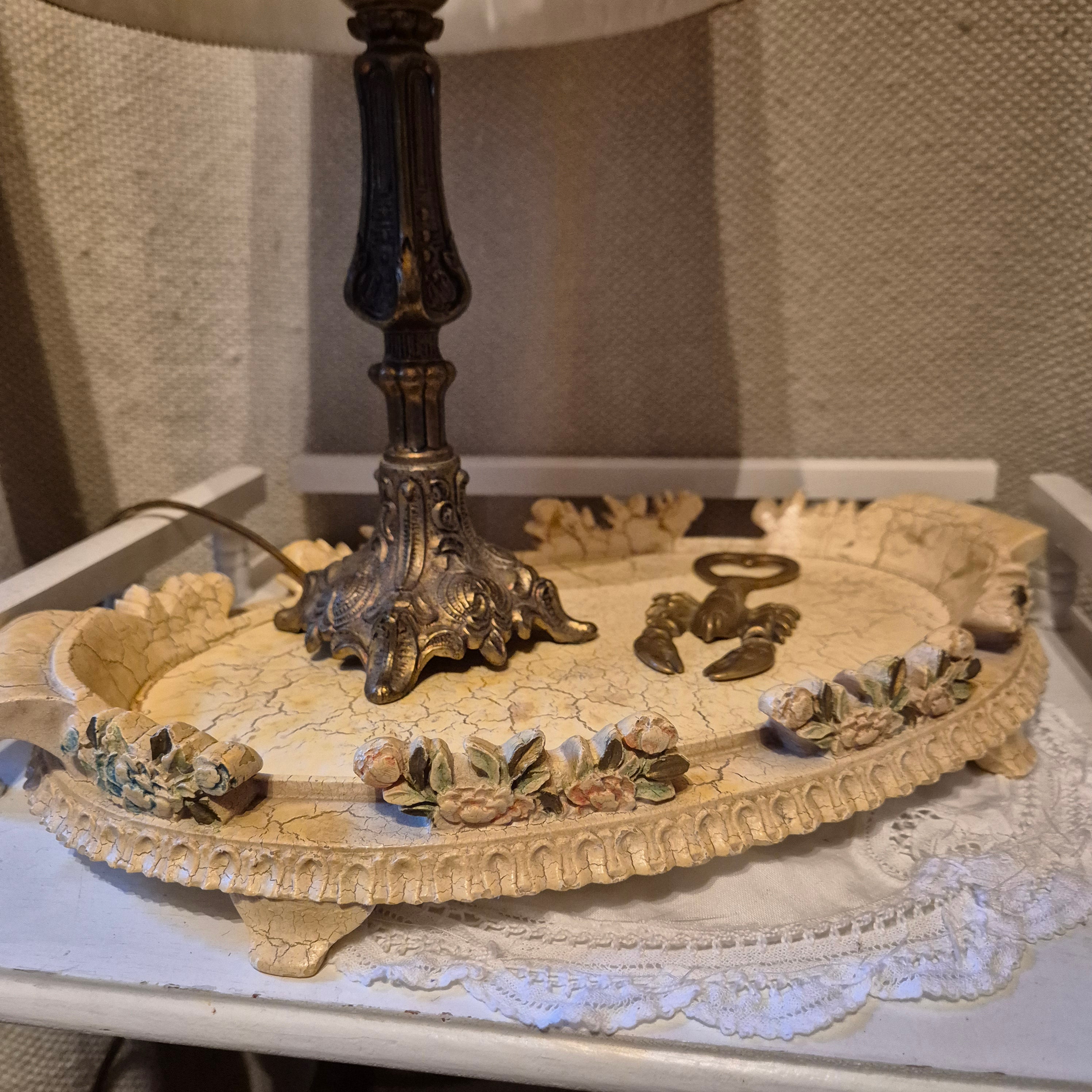 Vintage victoriaanse dienblad