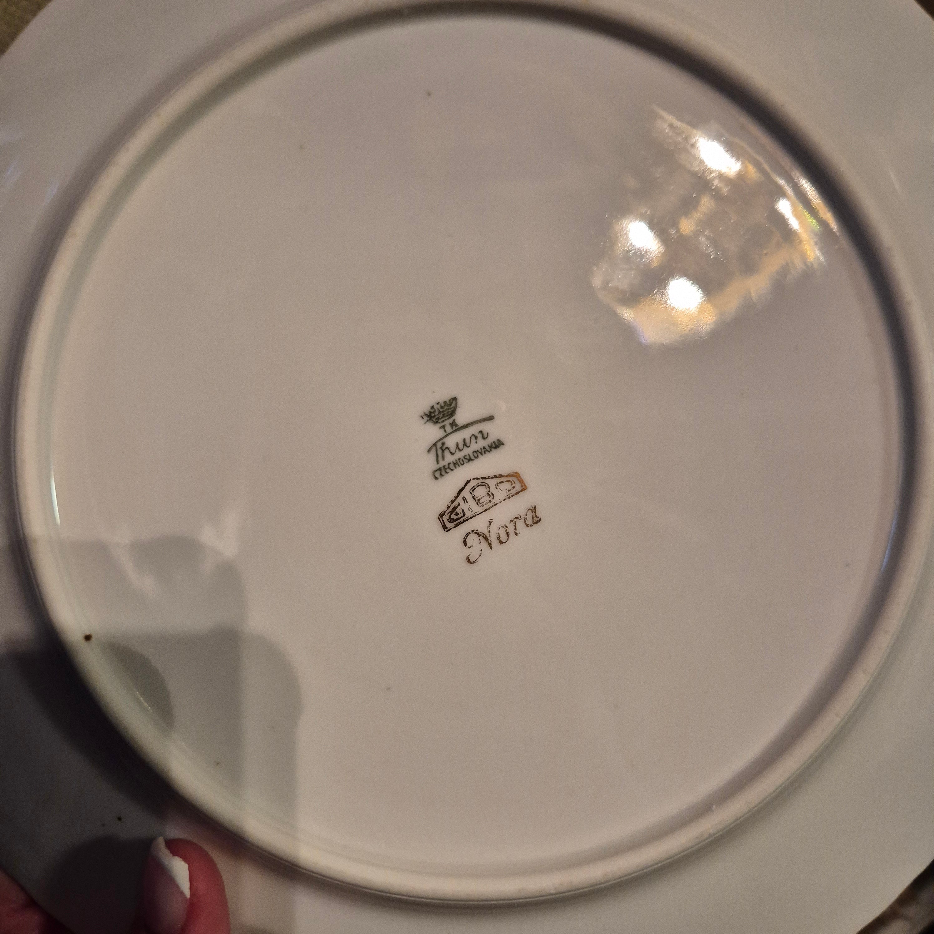 Vintage porseleinen set borden