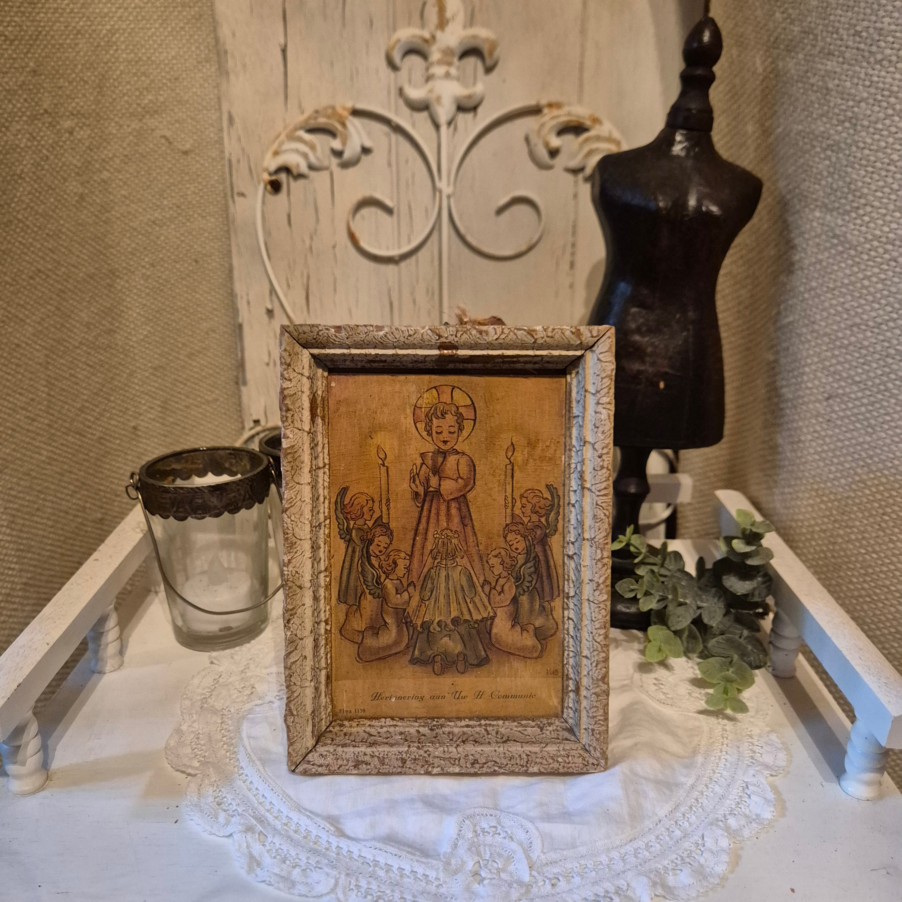 Vintage religieus prentje