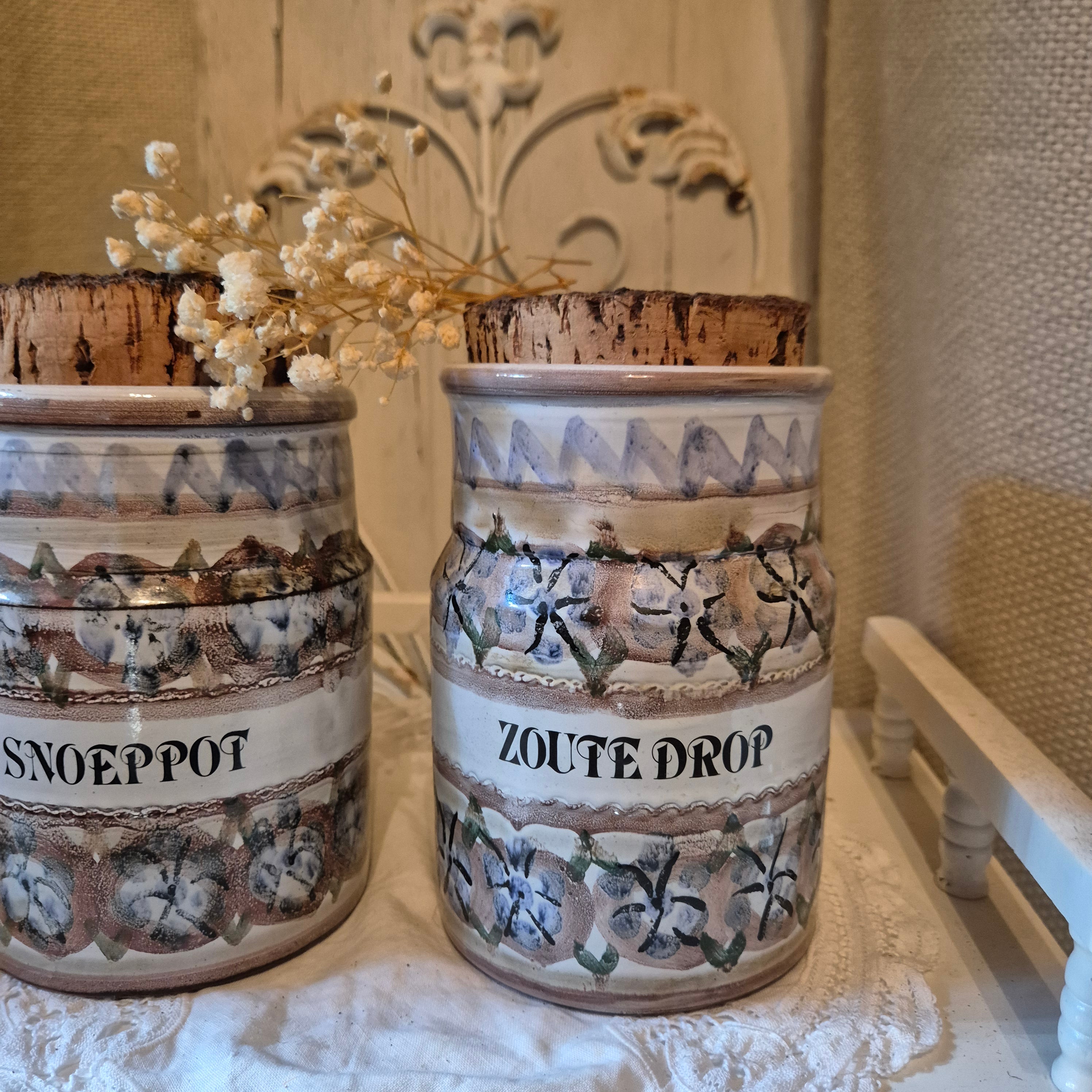 Vintage voorraadpotten