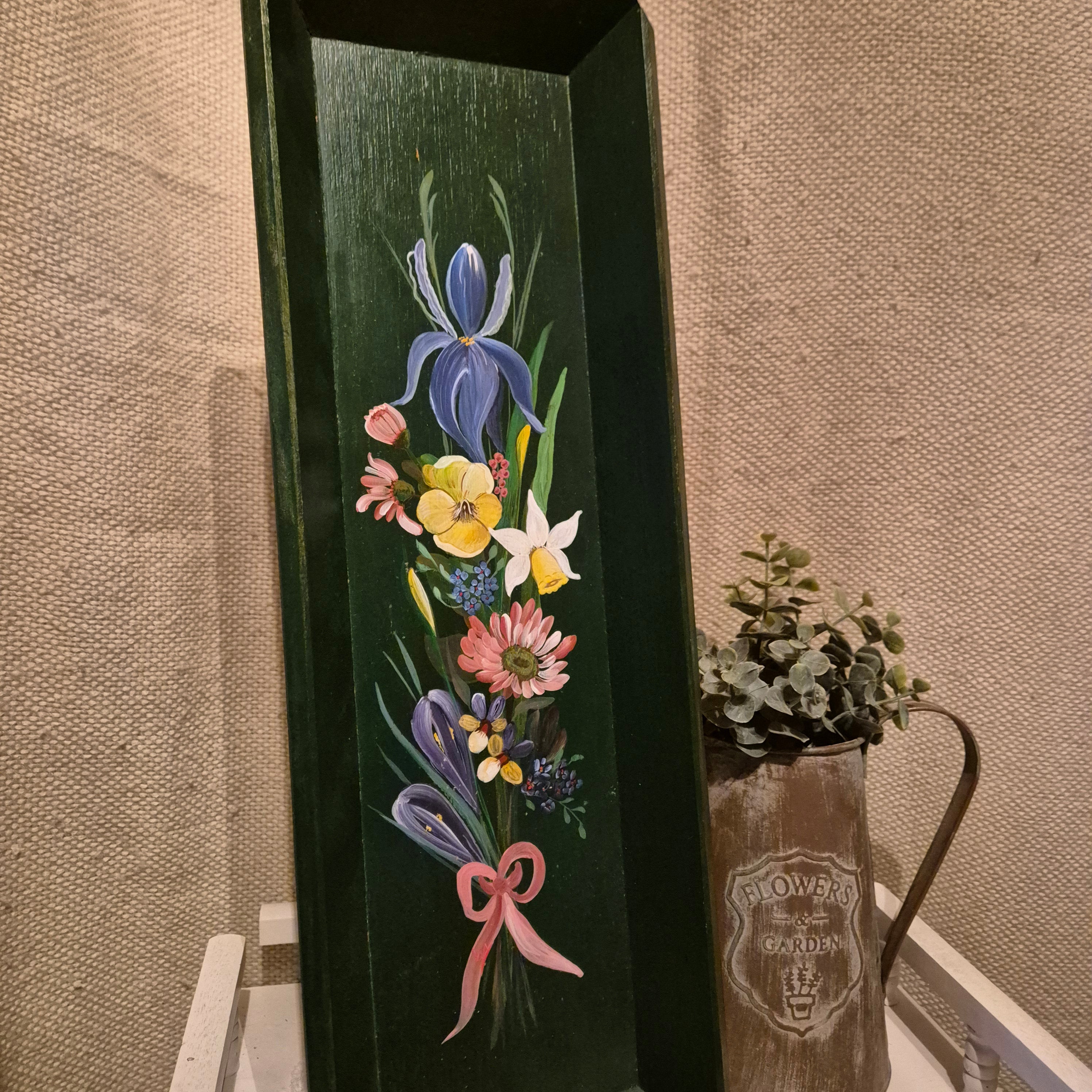 Vintage houten dienblad