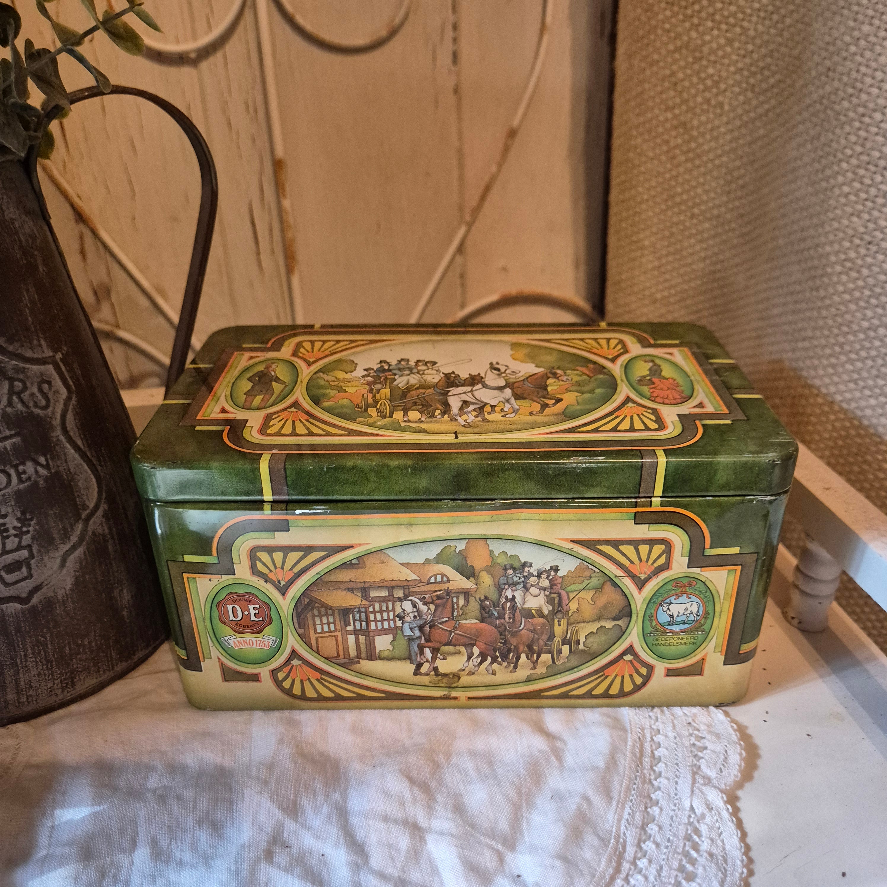 Set van 3 decoratieve vintage blikken