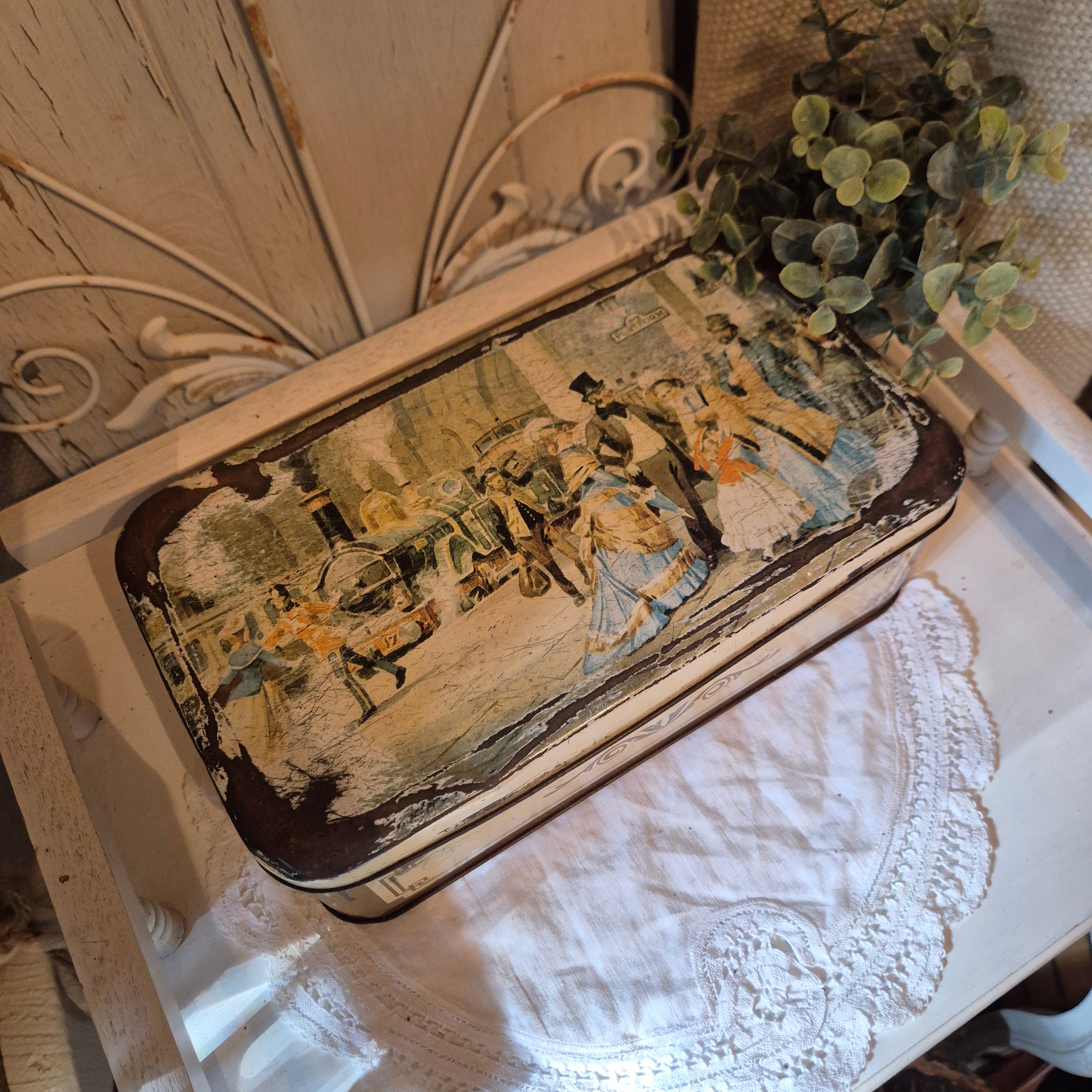 Set van 3 decoratieve vintage blikken