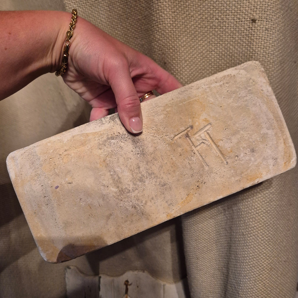 Brocante kalksteen Mal van Vis