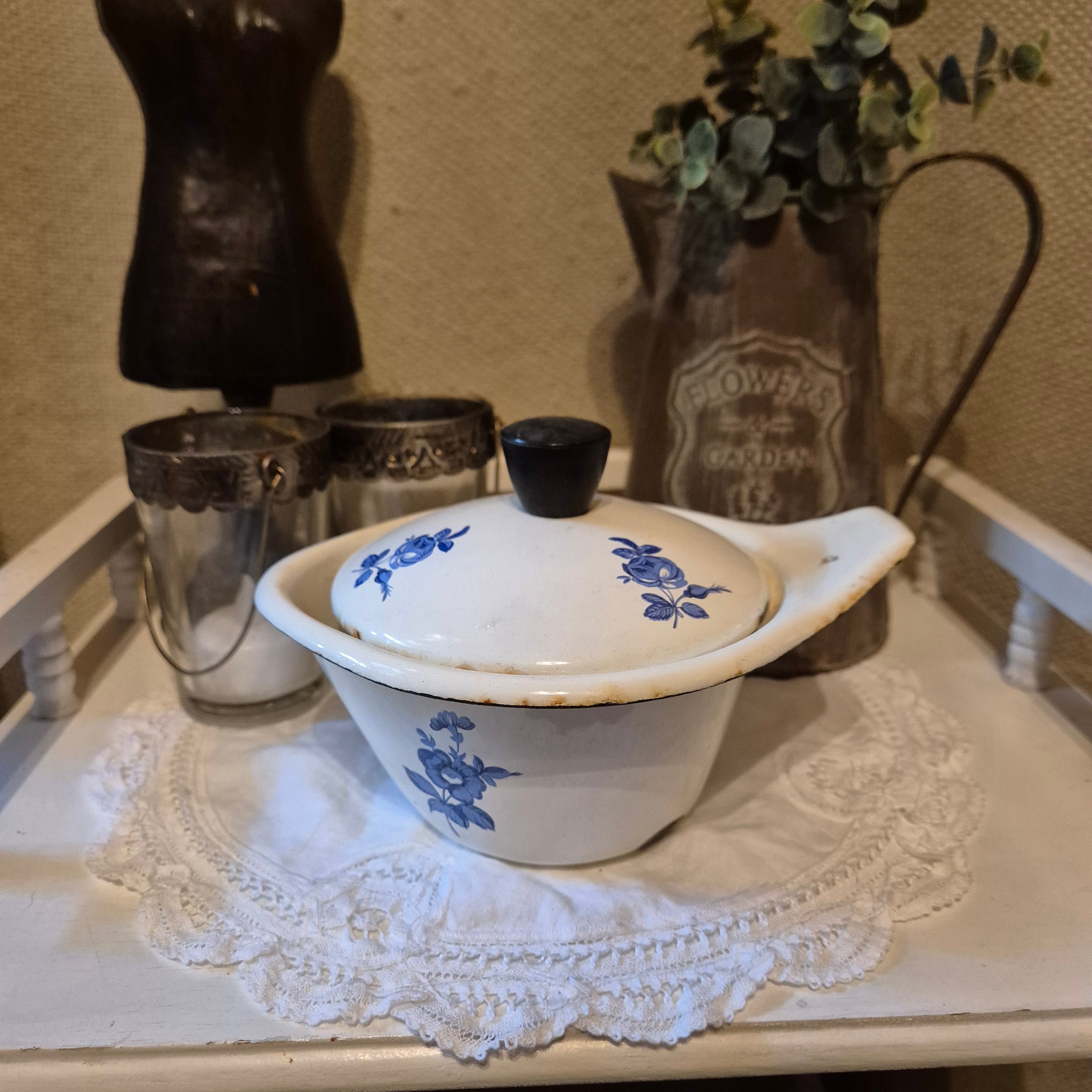 Vintage Emaile sauskannetje