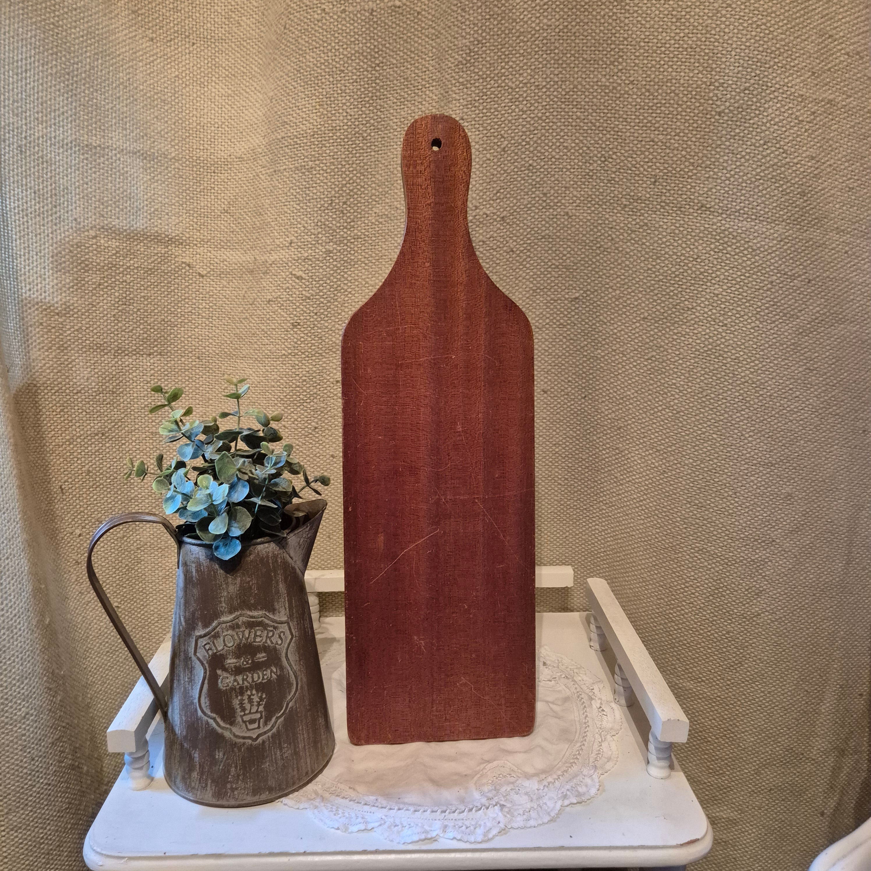 Houten dienblad met Delfst blauwen tegels