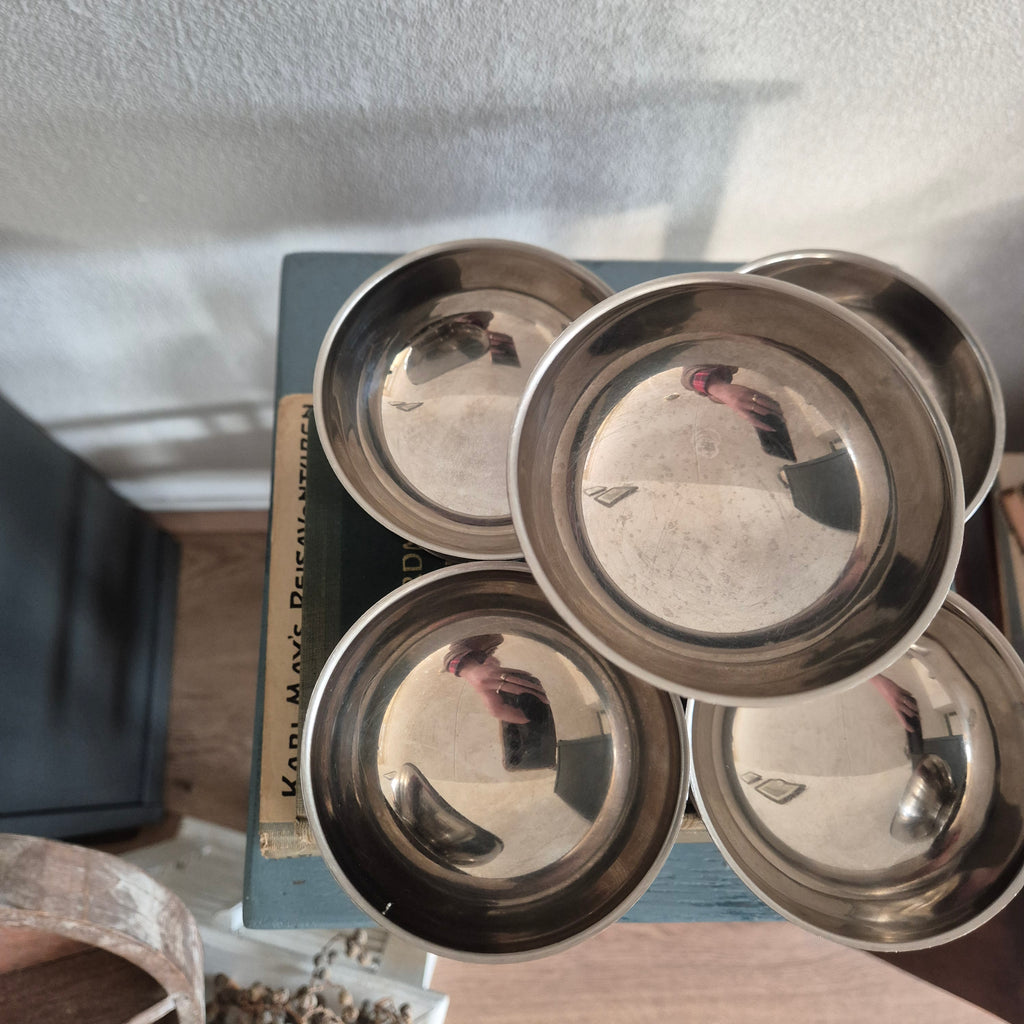 Vintage stainless steel ijscoupes