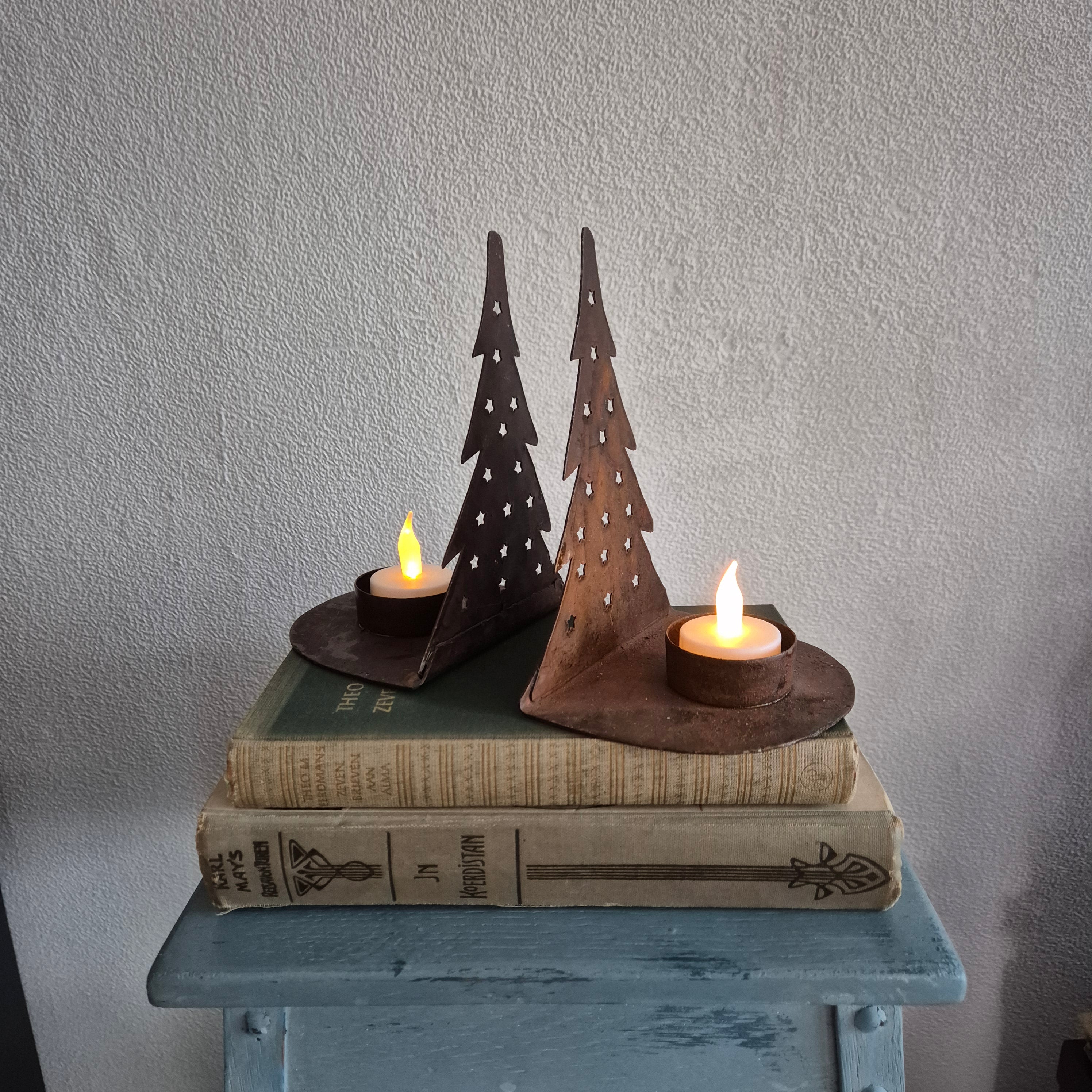 Vintage metalen boekensteunen