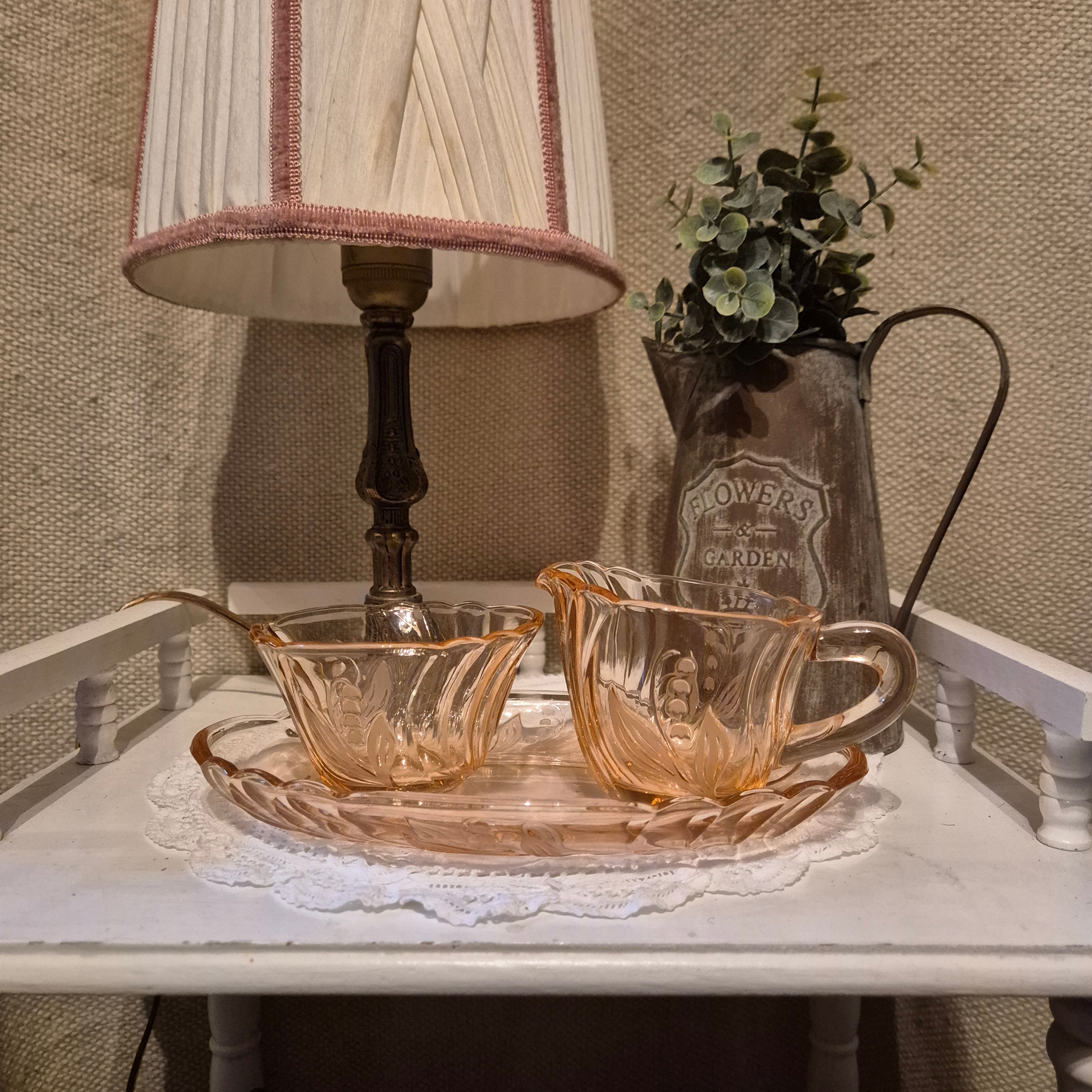 Vintage depressieglas setje