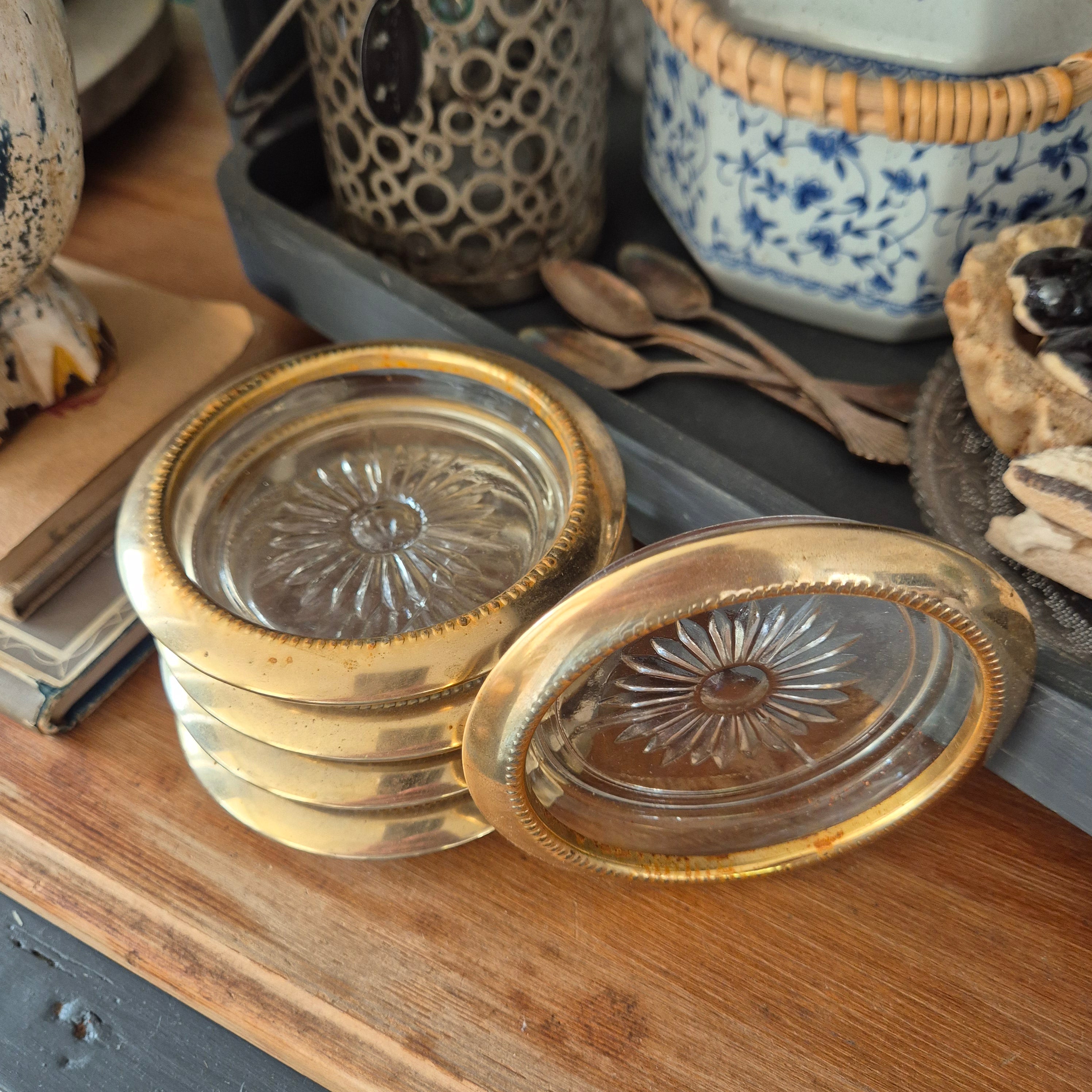 Vintage set Italiaanse jaren 70' onderzetters