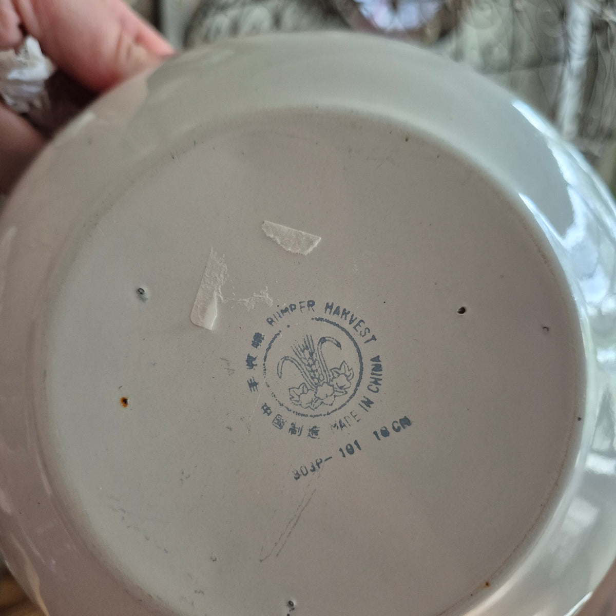 Vintage emaile bumper harvest China mengkommen