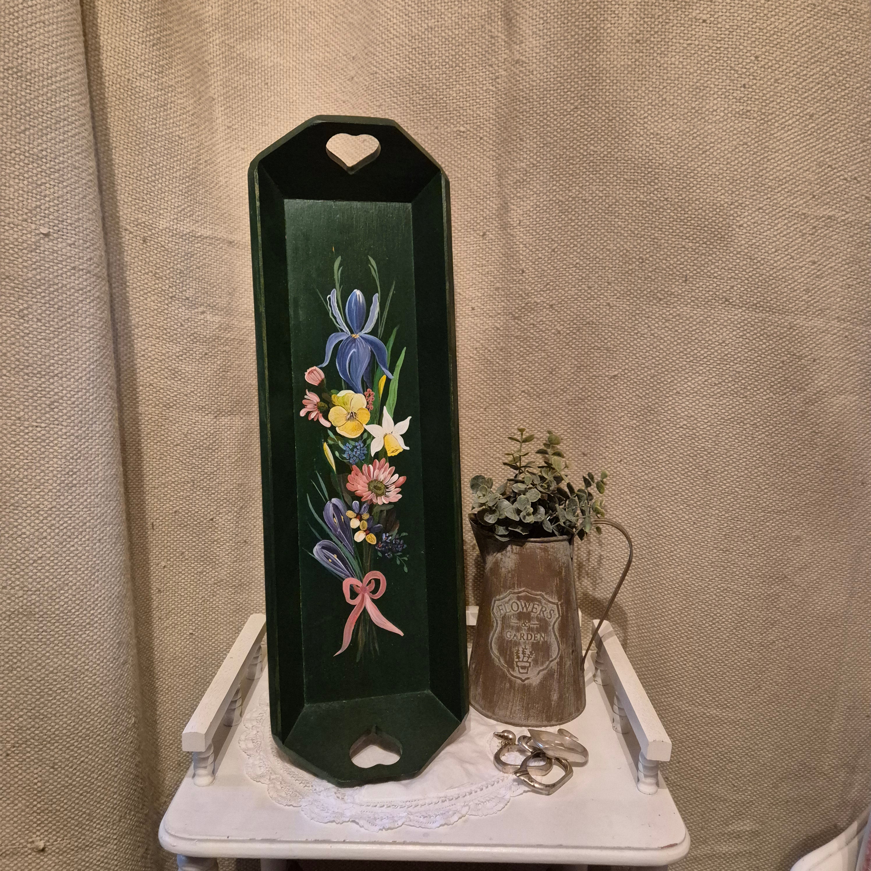 Vintage houten dienblad