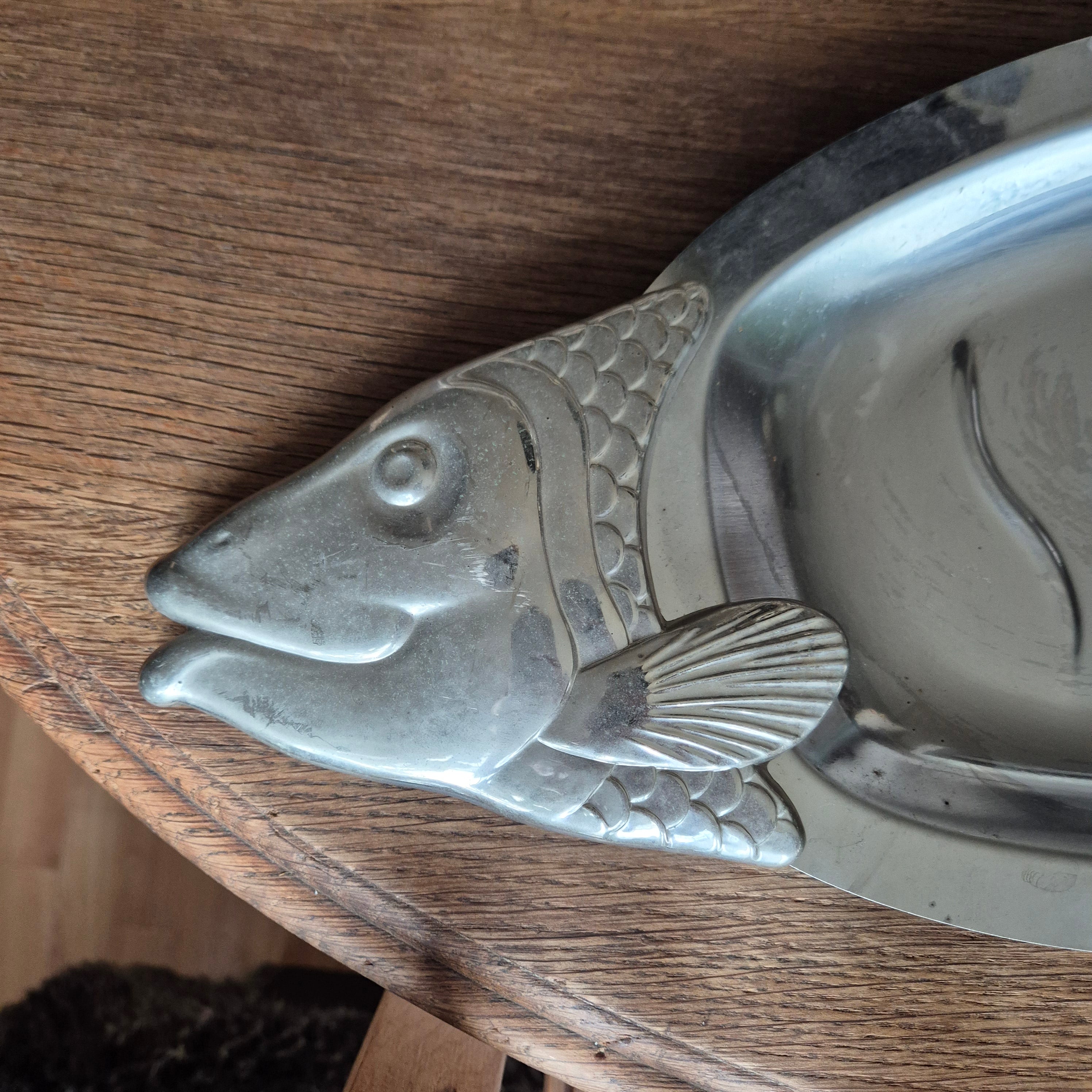 Vintage Jaren 70' Rvs schaal