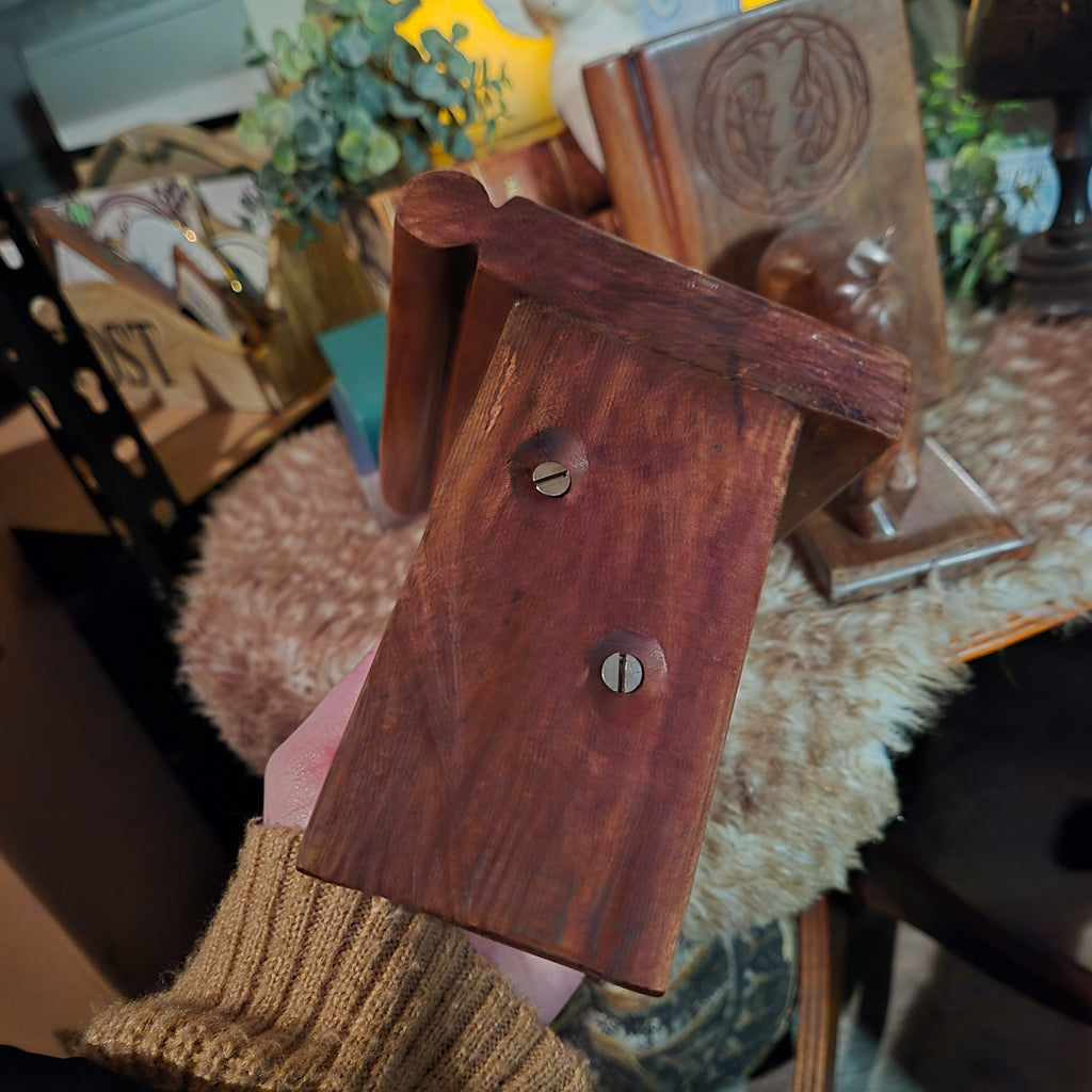 Houten boekensteunen olifant