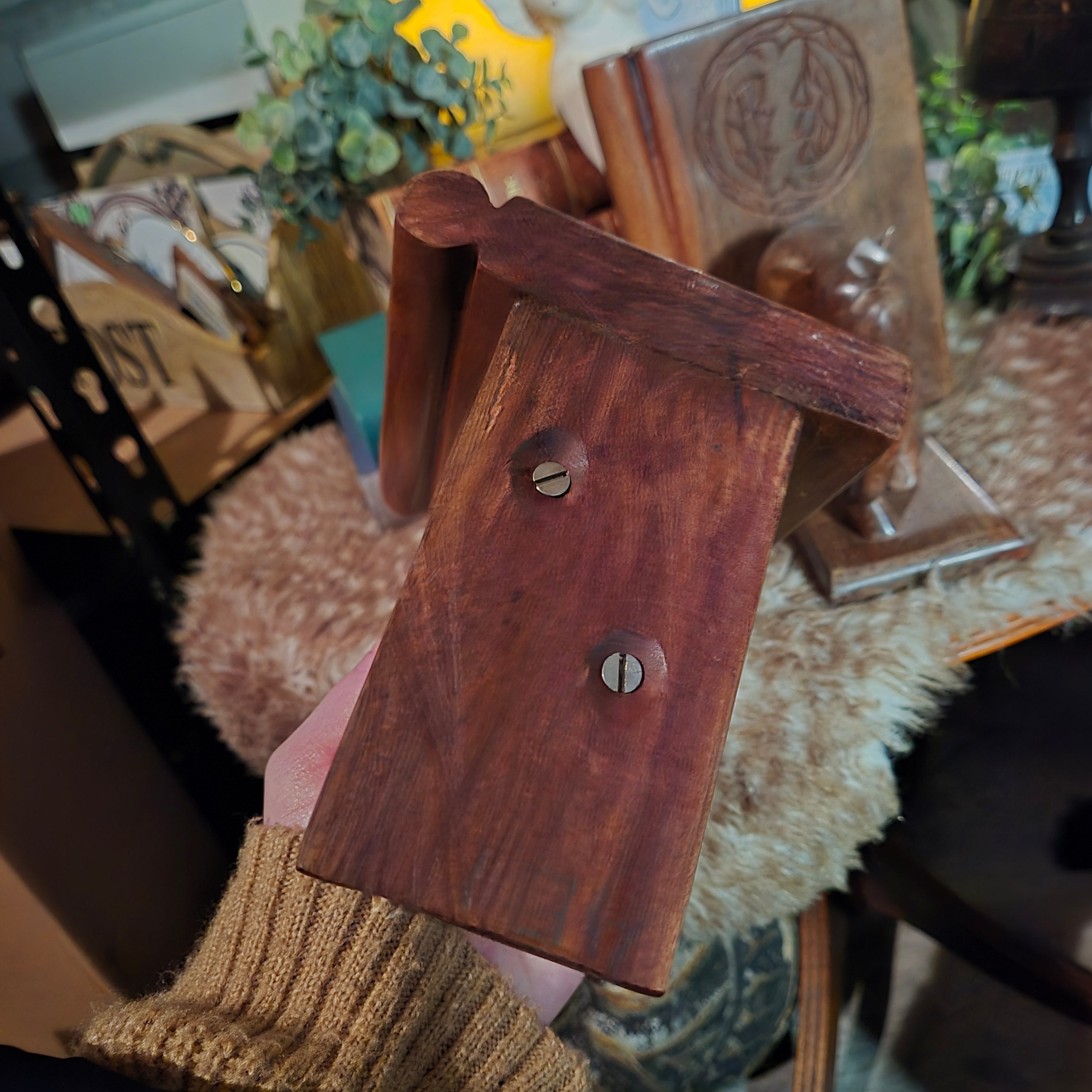 Houten boekensteunen olifant